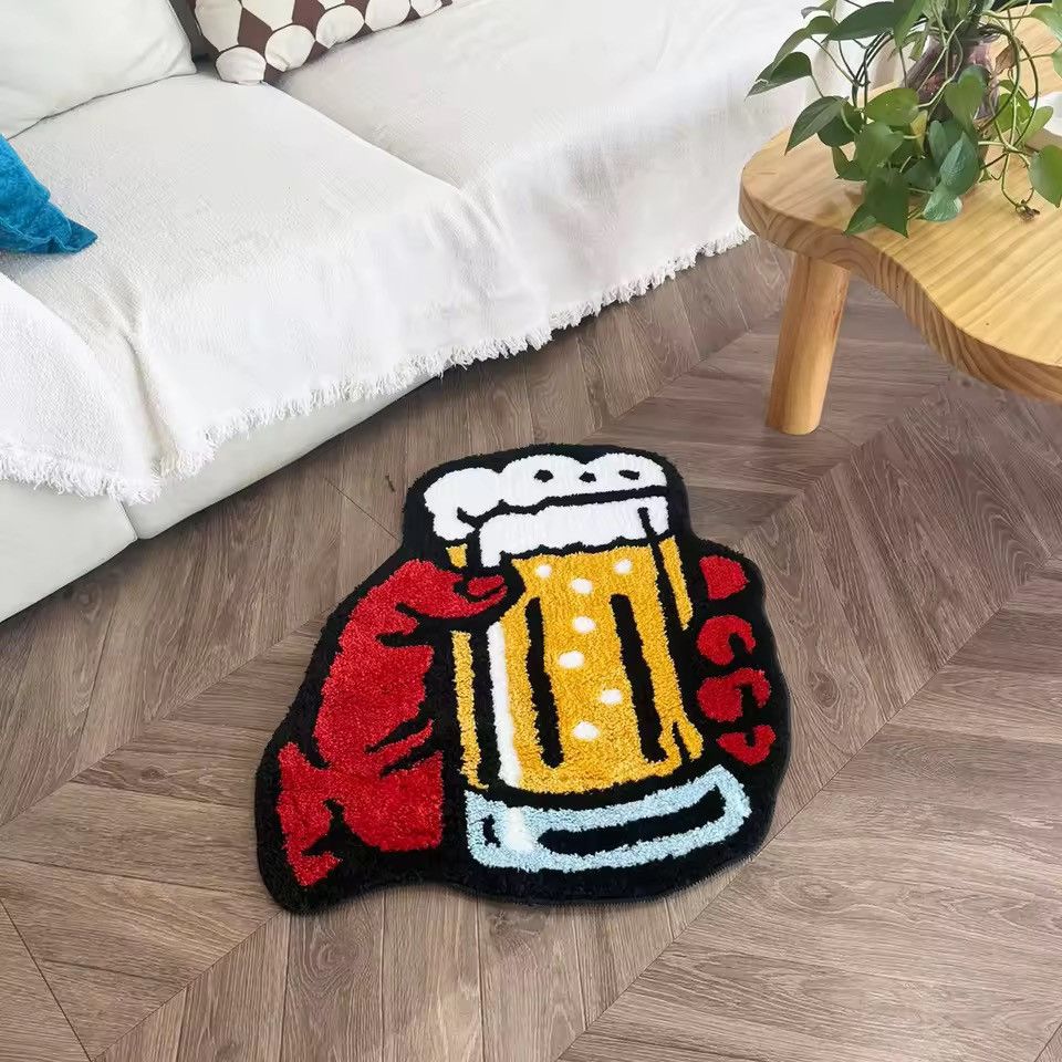 Other Custom Handmade Cheers Beer Home Rug Carpet Size ONE SIZE - 4 Thumbnail