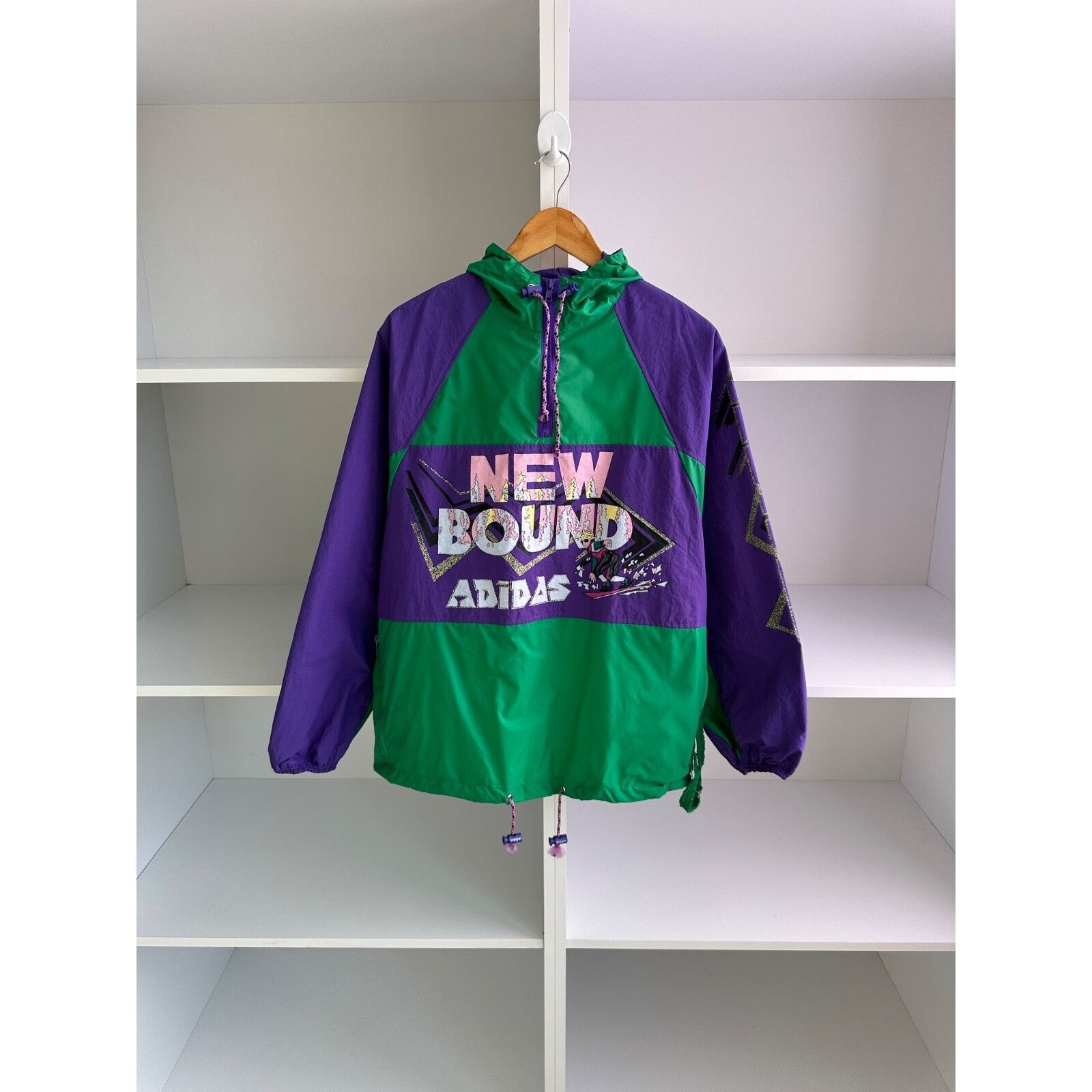 Adidas VTG Adidas Ventex Made in Yugoslavia Rare Nylon Anorak Jacke Size US M / EU 48-50 / 2 - 1 Thumbnail