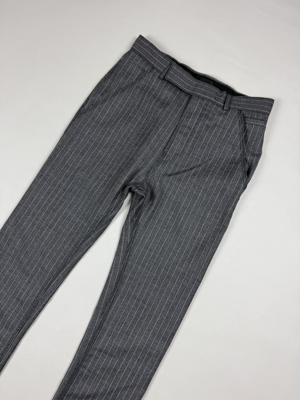 Haider Ackermann Haider Ackermann Ladies Striped Wool Dress Pants Trousers Size 25" / US 0 / IT 36 - 2 Thumbnail