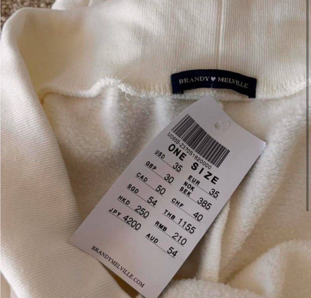 Brandy Melville Brandy Melville white Hilary pants Size 28" / US 6 / IT 42 - 2 Thumbnail