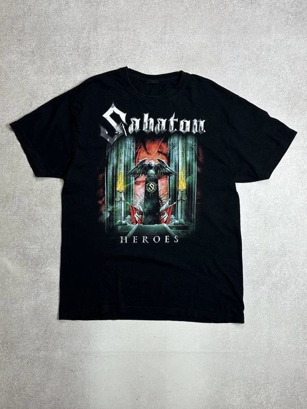Band Tees Vintage Sabaton Heroes T Shirt L Black Size US L / EU 52-54 / 3 - 1 Thumbnail