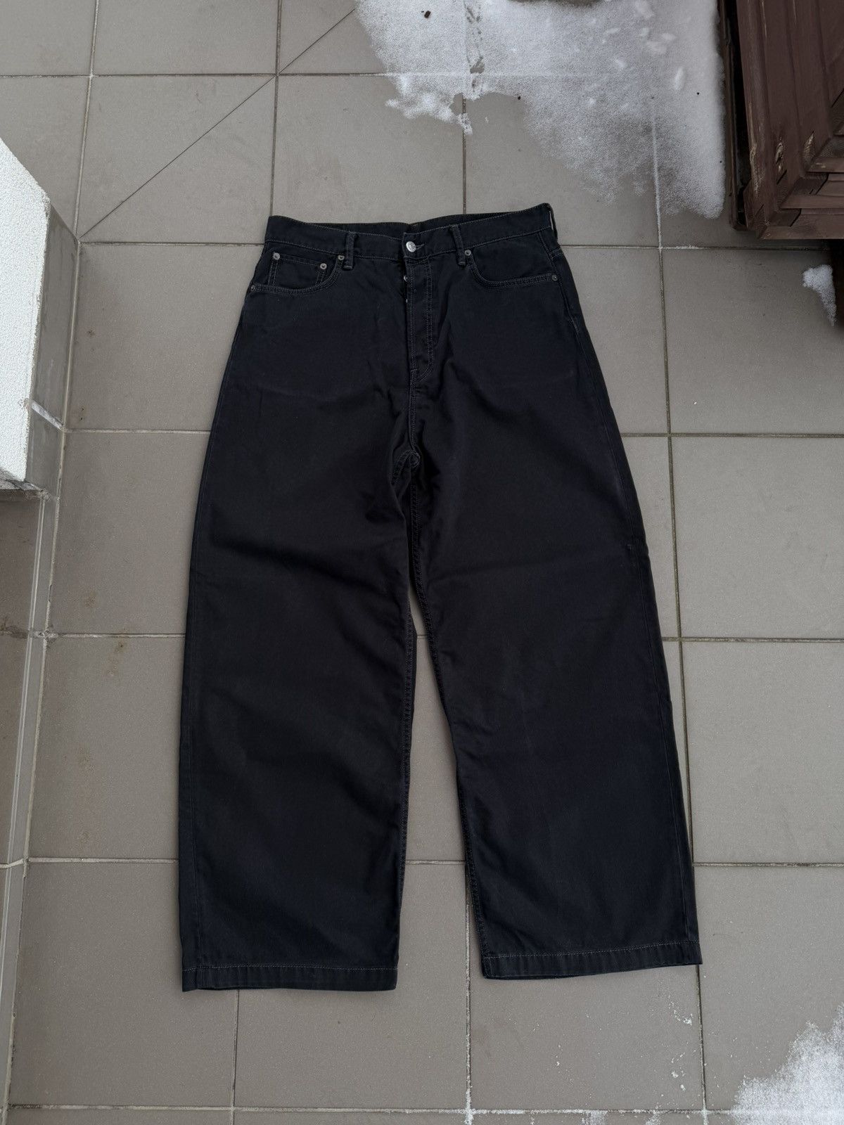 Acne Studios Acne Studios black baggy pants 1989 Size US 32 / EU 48 - 1 Thumbnail