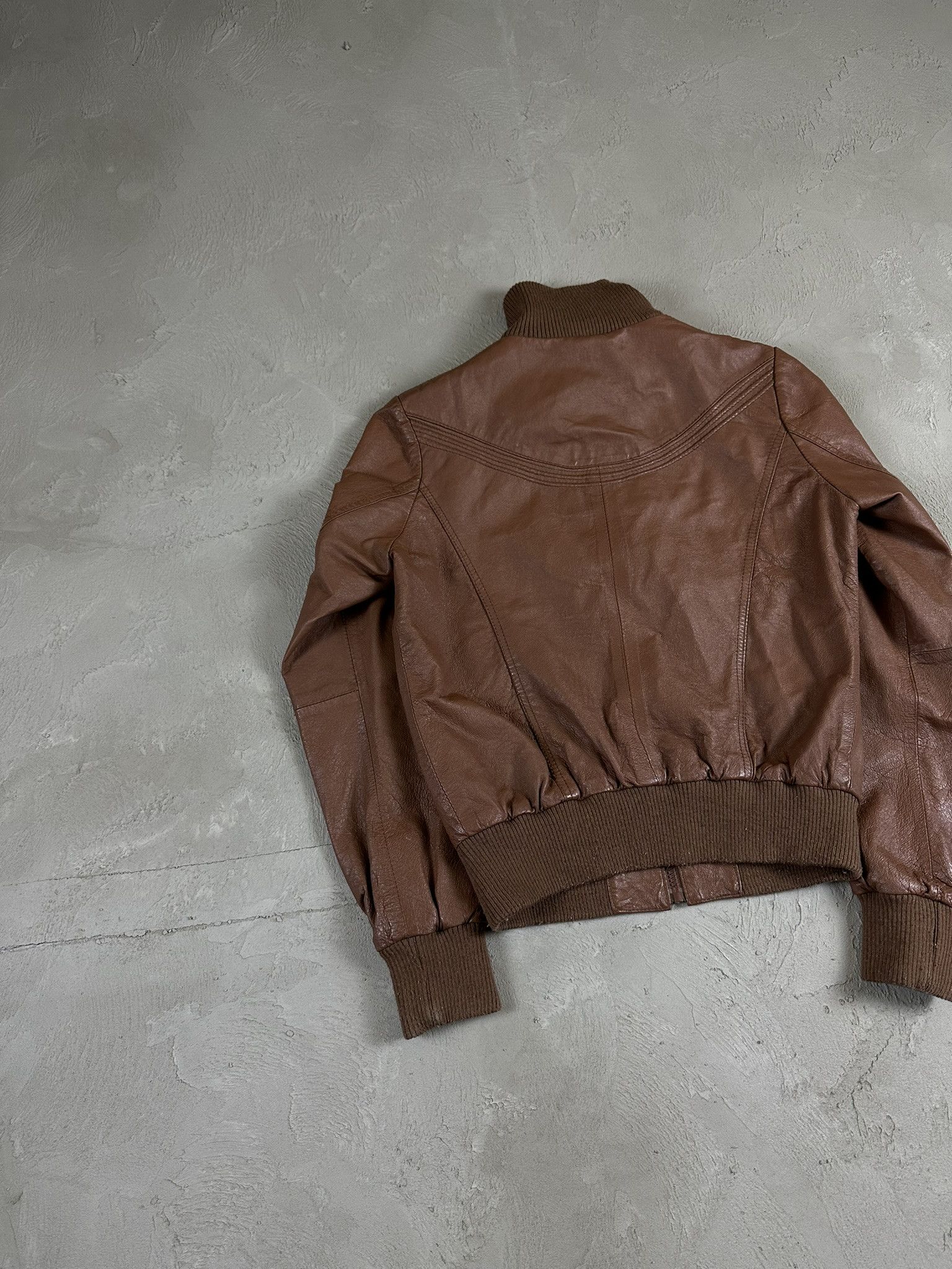 Genuine Leather 2000s Vintage Leather Biker Boxy Y2k Jacket Hype Size M / US 6-8 / IT 42-44 - 11 Thumbnail