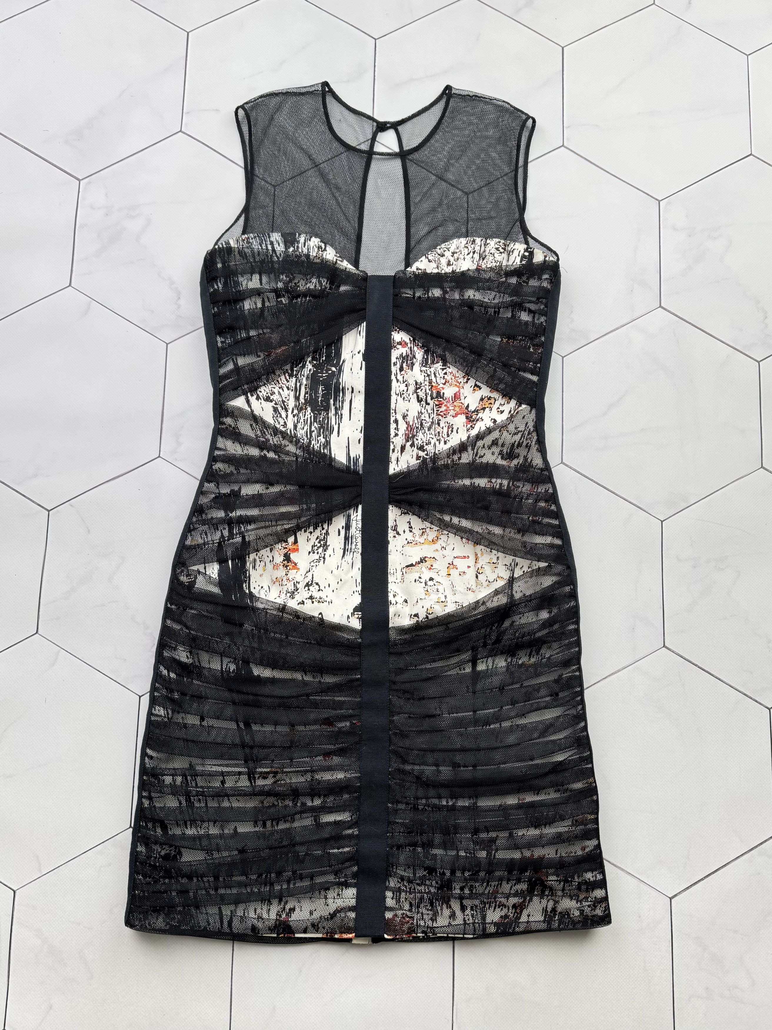 Just Cavalli Just Cavalli 2010 Dress With Transparent Mesh On Top (B100) Size S / US 4 / IT 40 - 1 Thumbnail