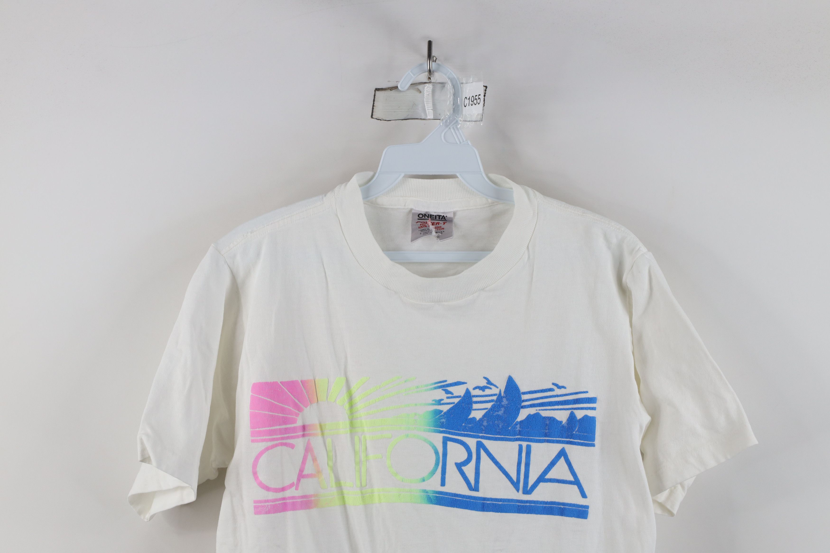 Vintage Vintage 80s 90s Streetwear California Sunset Sailing T-Shirt Size L / US 10 / IT 46 - 2 Thumbnail