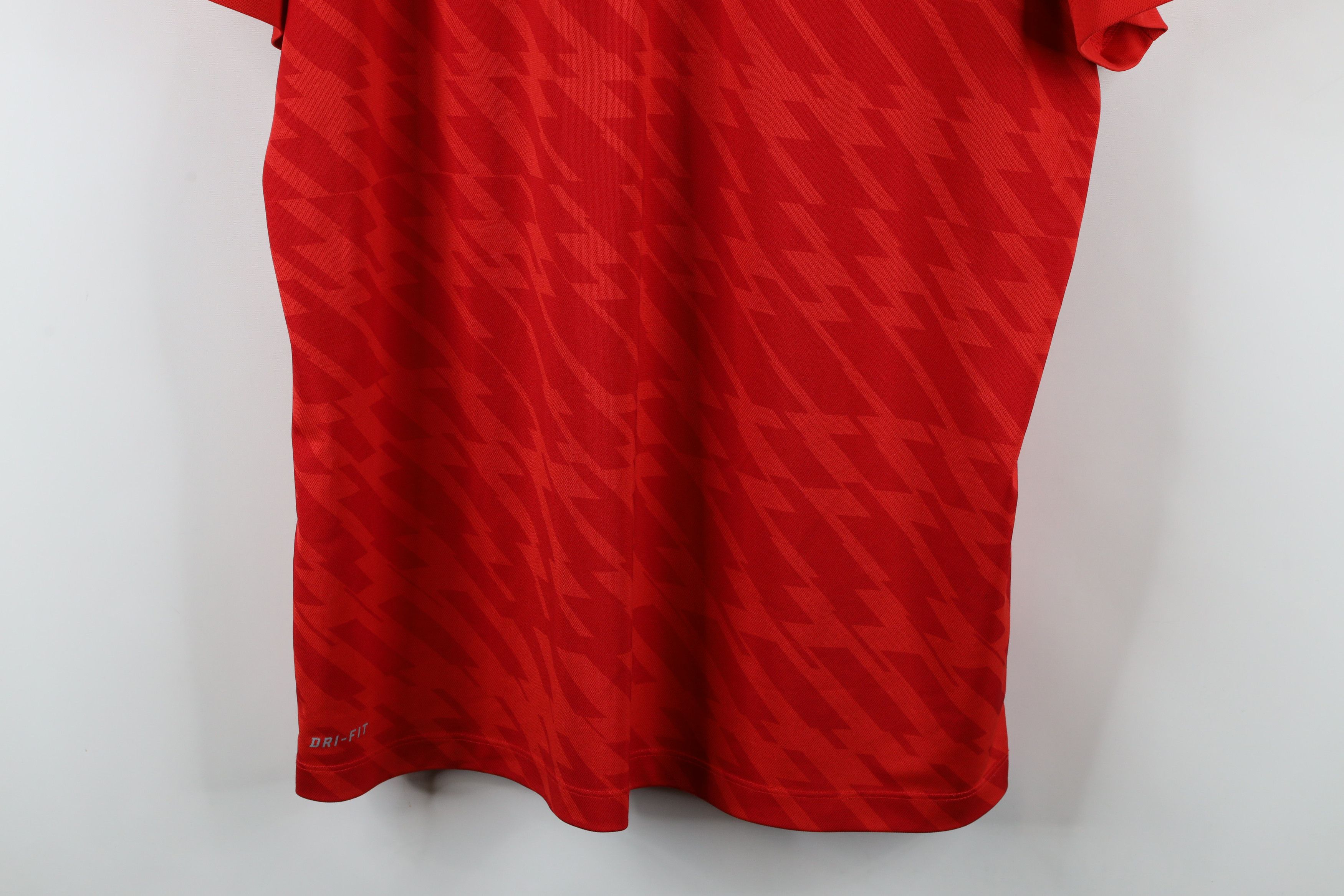 Nike × Vintage Nike Ohio State University Football Geometric Polo Shirt Red Size US XL / EU 56 / 4 - 3 Thumbnail