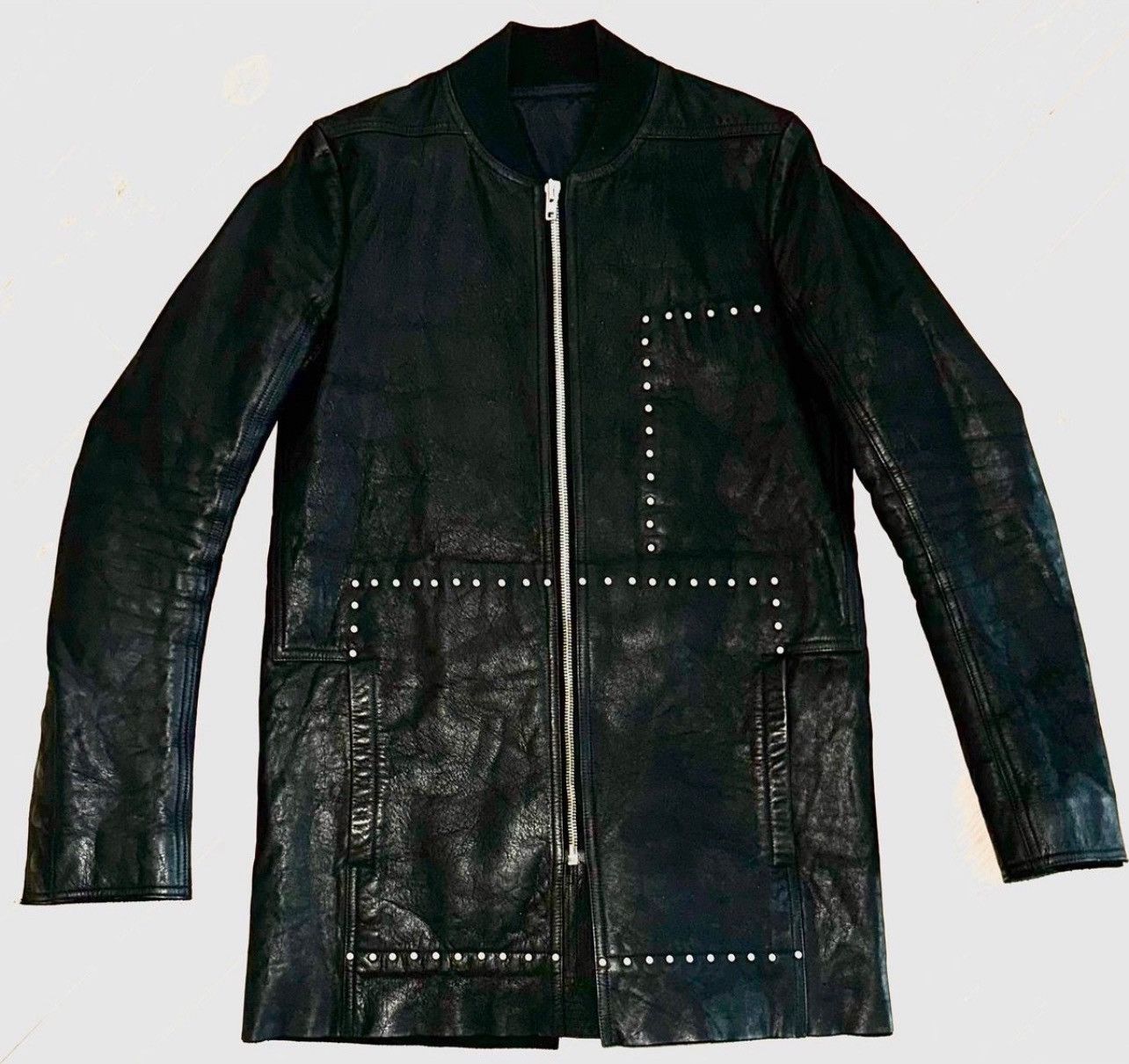 Rick Owens Rick Owens 15AW Sphinx Studded Leather Jacket | Grailed