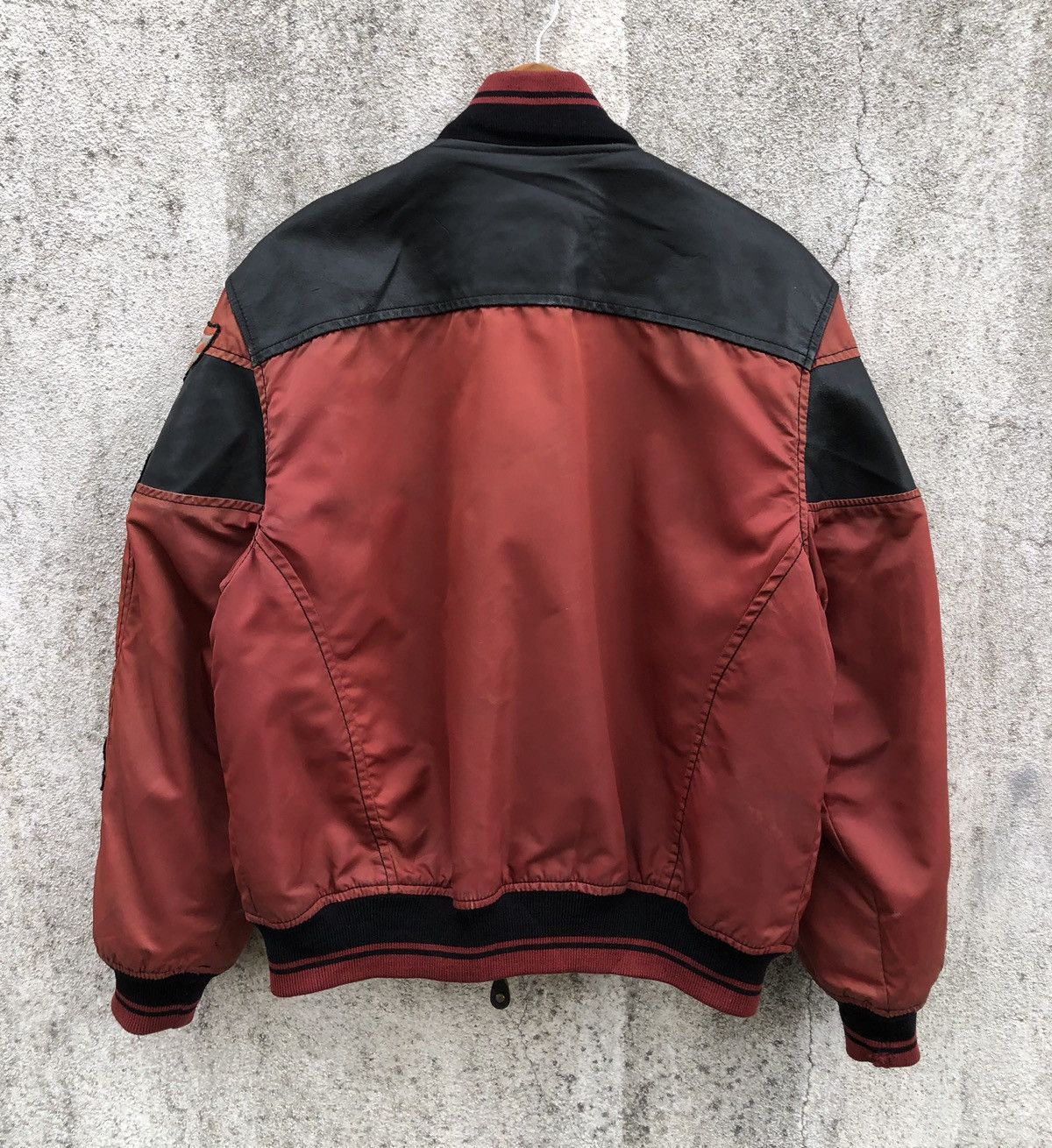 Harley Davidson Vintage Harley Davidson Racing Cowhide/Nylon Bomber Jacket Size US M / EU 48-50 / 2 - 13 Thumbnail