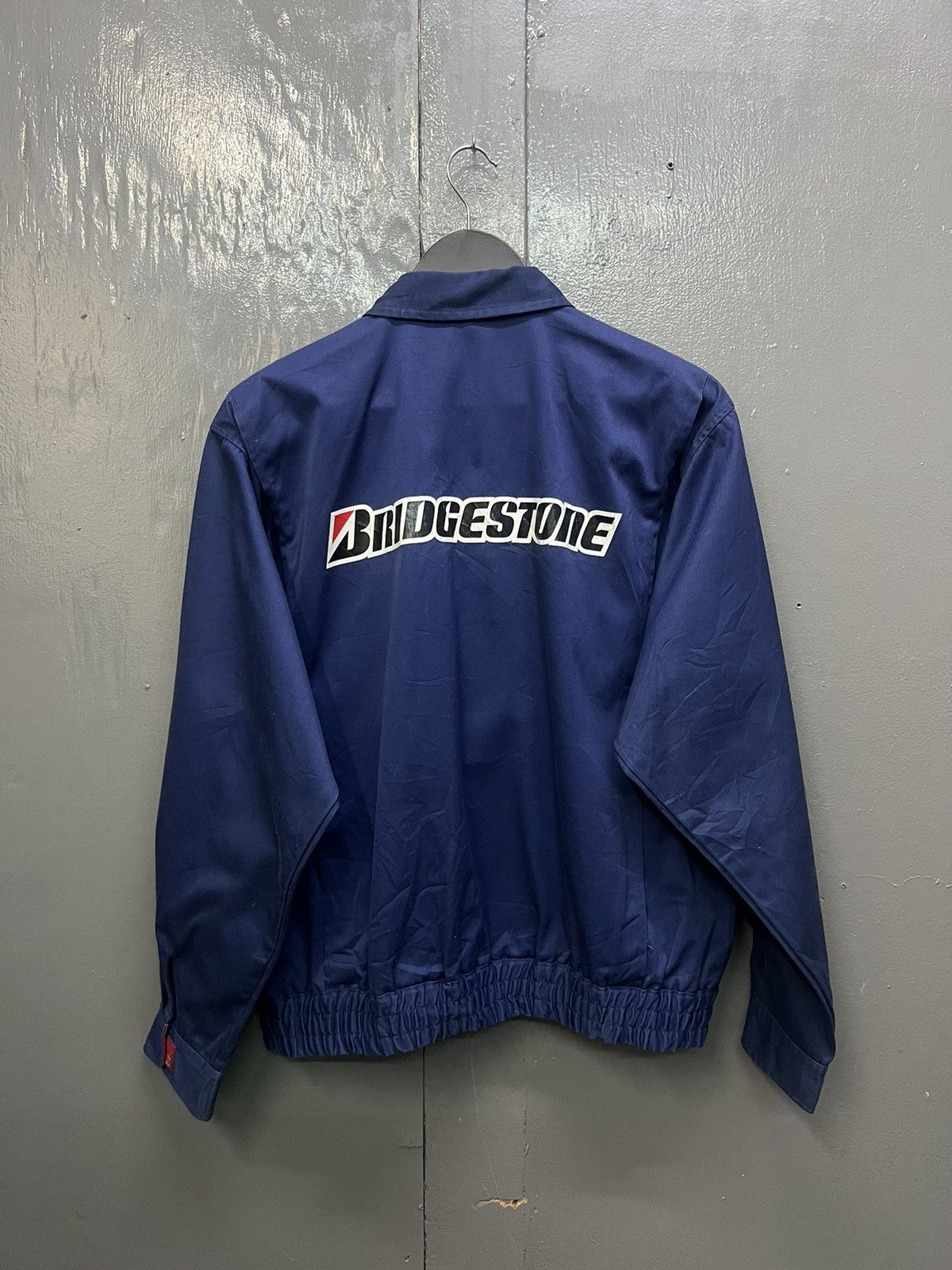 Japanese Brand Bridgestone Workwear Zipper Jacket Size US L / EU 52-54 / 3 - 2 Thumbnail