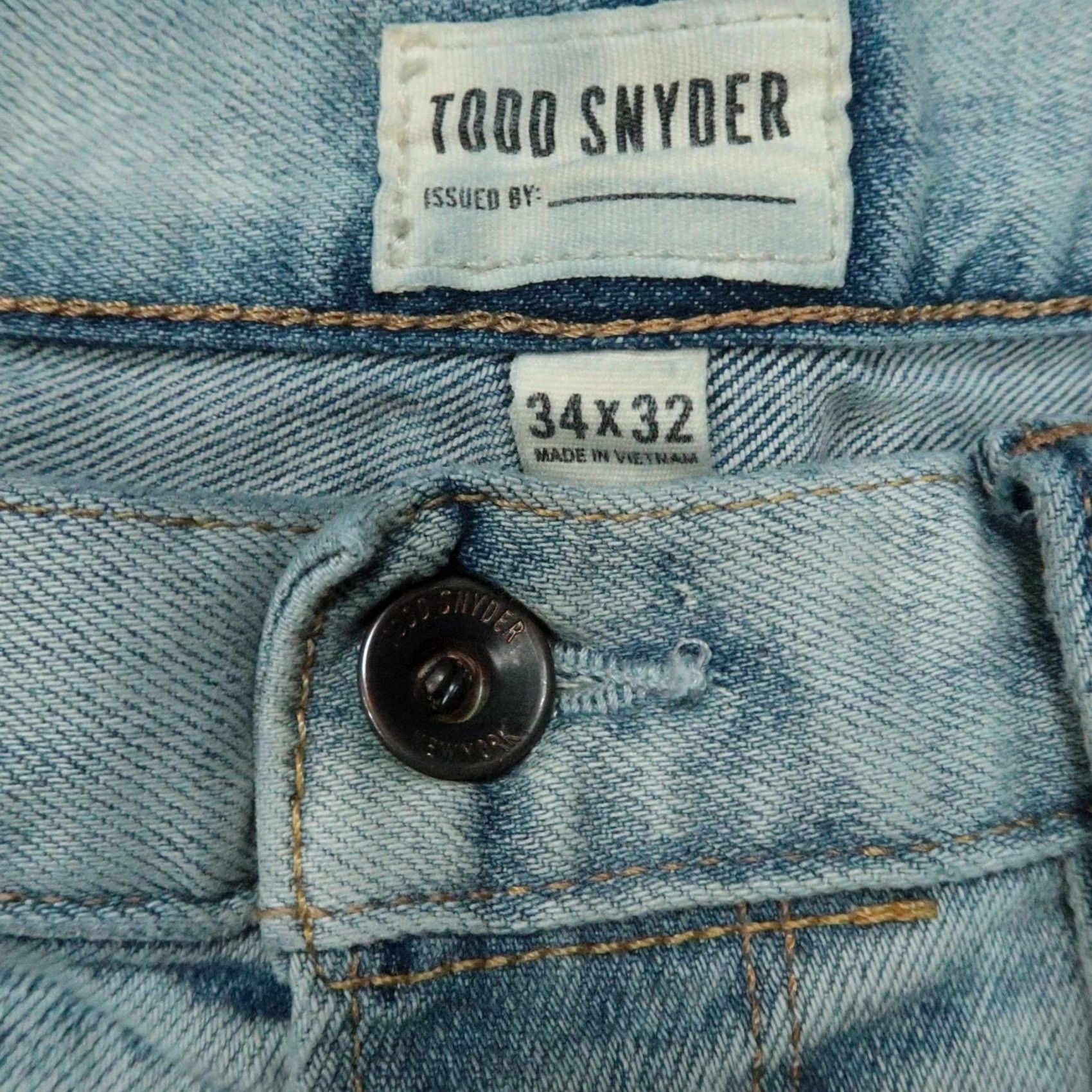 Todd Snyder Todd Snyder Jeans Mens 34x32 Blue Stretch 5-Pocket Denim Straight Regular XS? Size US 34 / EU 50 - 4 Thumbnail