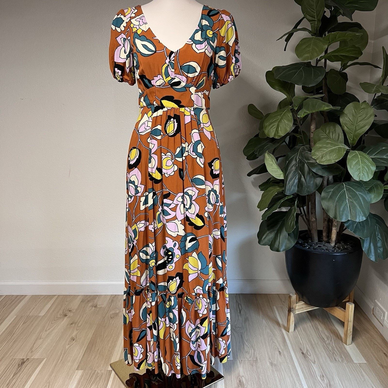 Other ModCloth (M) Savor The Statement Floral Maxi Dress Empire Size M / US 6-8 / IT 42-44 - 1 Thumbnail