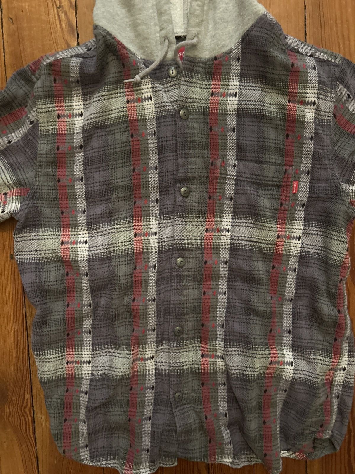 Supreme Supreme Jacquard Hooded Flannel Size US M / EU 48-50 / 2 - 6 Thumbnail