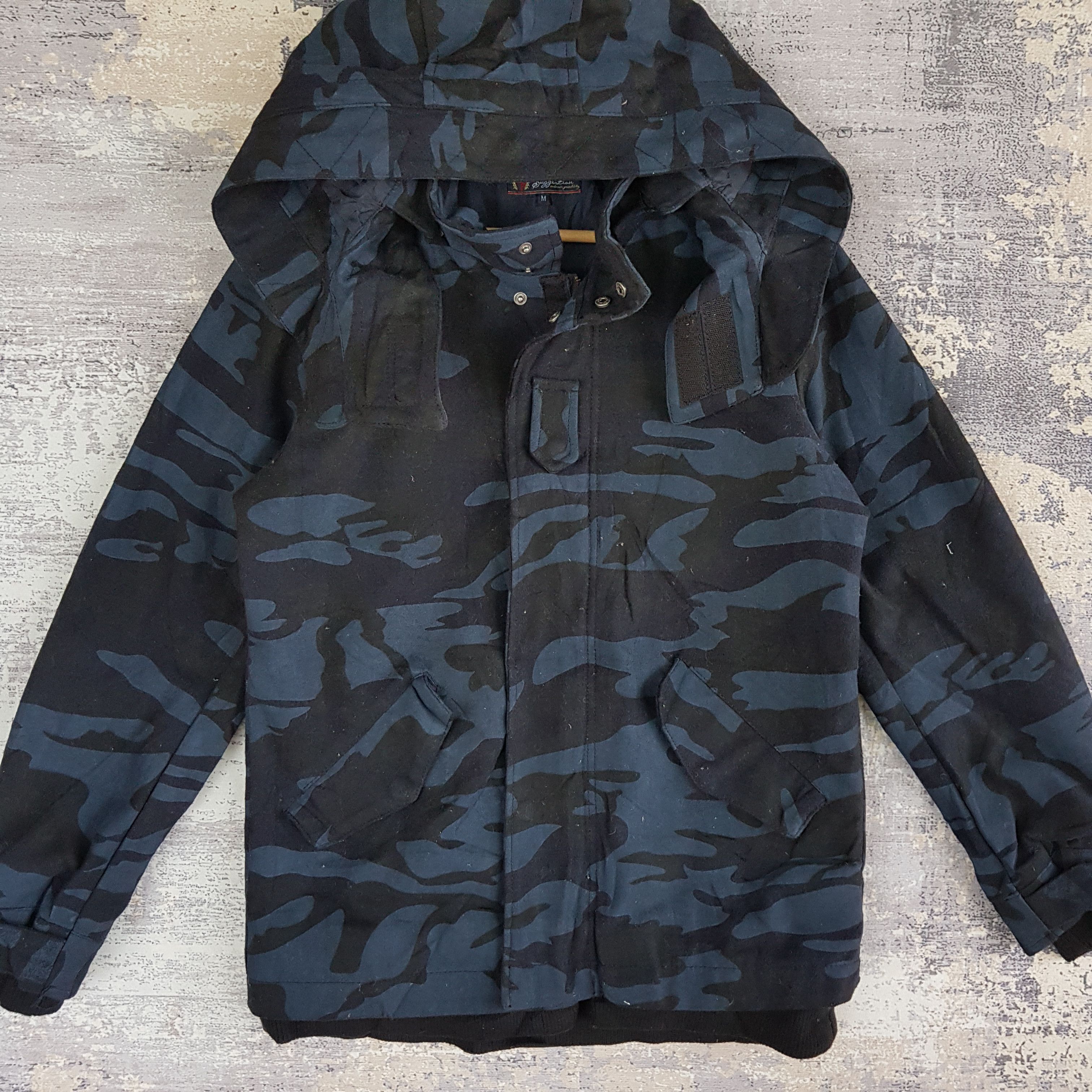 Japanese Brand × Vintage Suggestion Varsity Jacket Camouflage Hoodie Wool Jacket Size US M / EU 48-50 / 2 - 3 Thumbnail