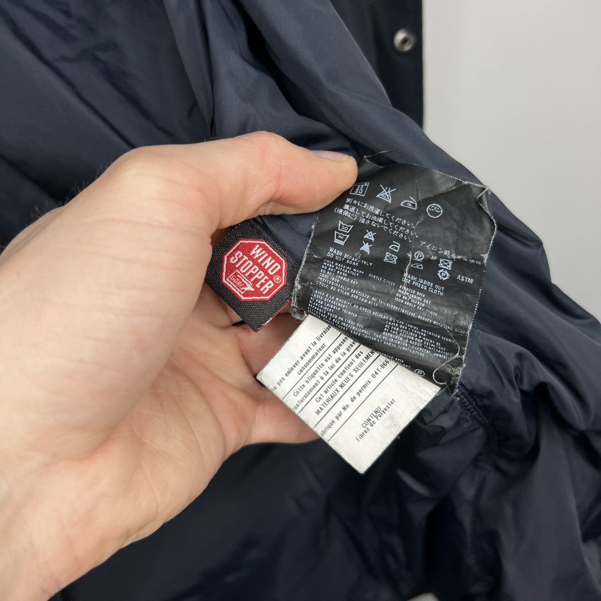 Prada Prada Nylon Jacket Wind Stopper Goretex Navy Red Logo Sleeve Size US L / EU 52-54 / 3 - 14 Thumbnail