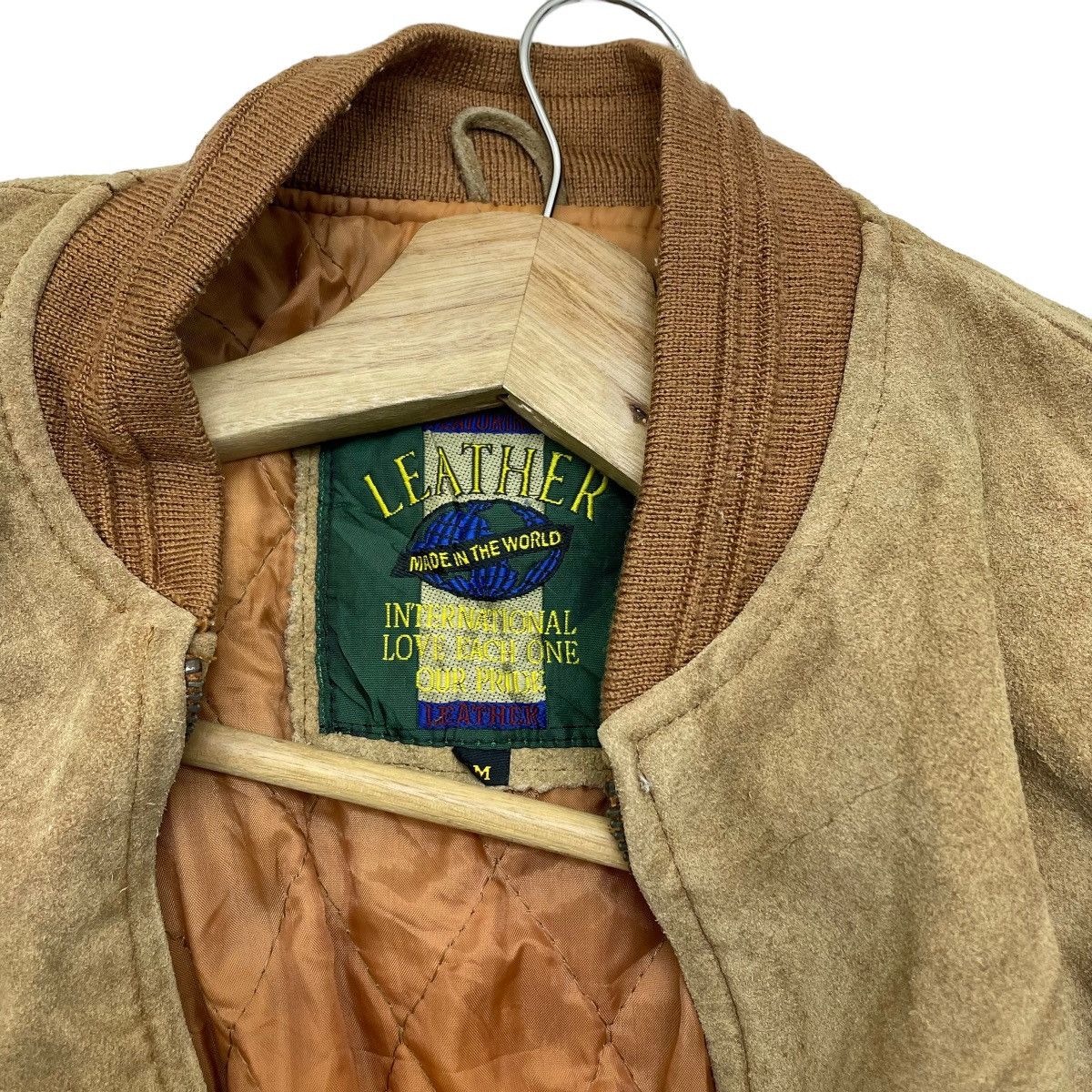 Genuine Leather 🔥Vintage 80s Suede Genuine Leather Bomber Jacket Size US M / EU 48-50 / 2 - 3 Thumbnail