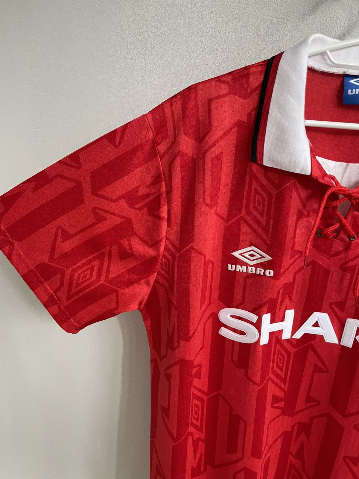 Vintage MANCHESTER UNITED 1992 1993 1994 Reissue Fotbal Shirt Jersey Size US XL / EU 56 / 4 - 3 Thumbnail