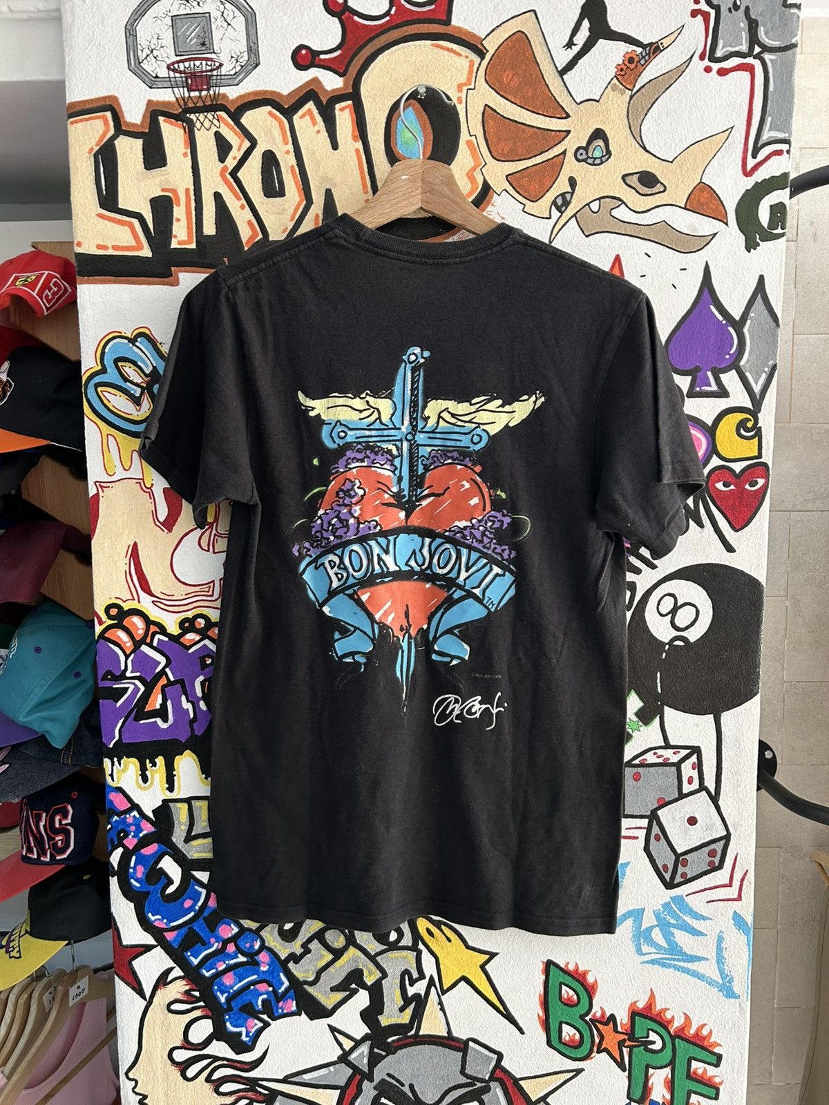 Hard Rock Cafe × Vintage Hard rock Caffe Bon Jovi Tee Size US S / EU 44-46 / 1 - 2 Thumbnail