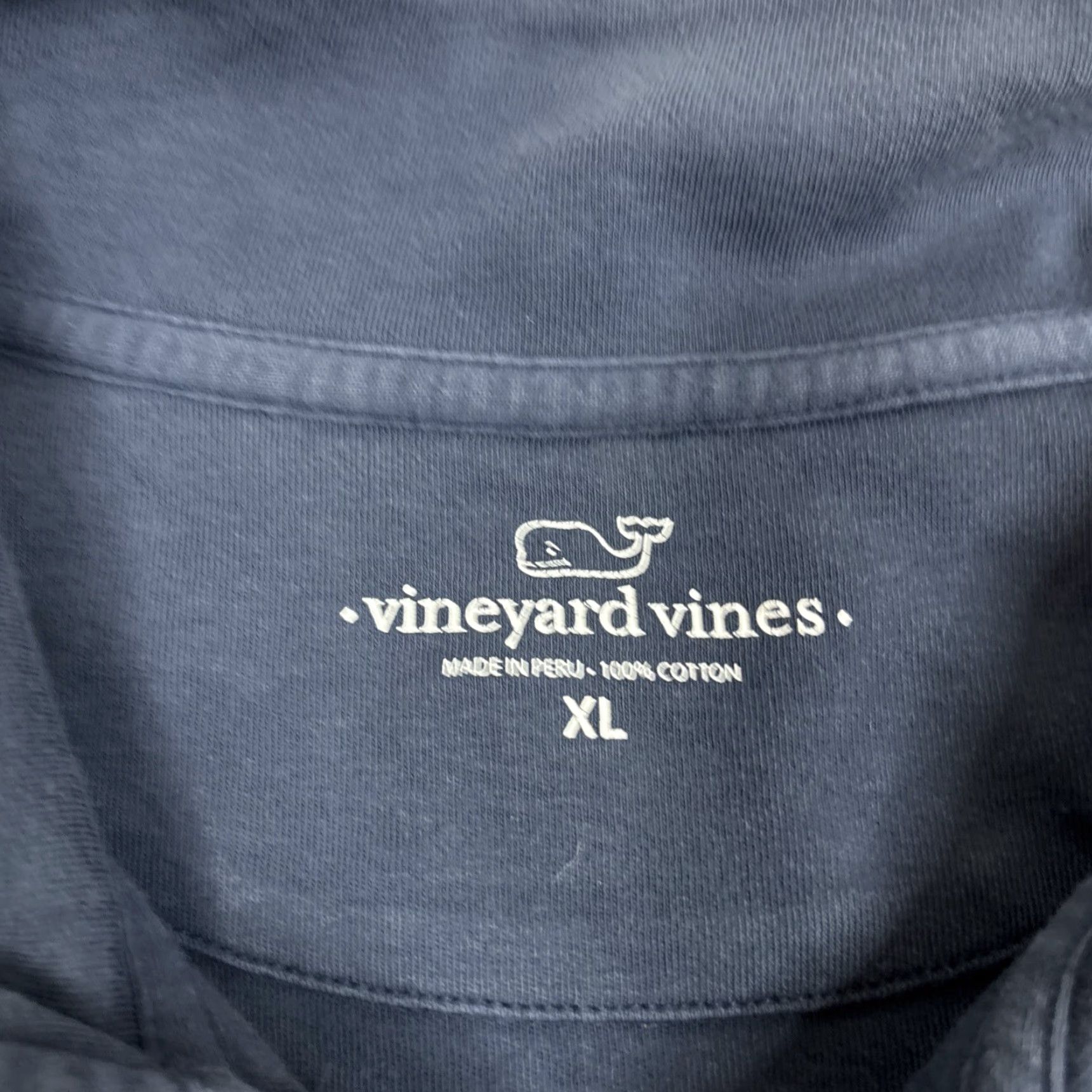 Vineyard Vines Vineyard Vines Sweater Mens XL Blue 1/4 Zip Pullover Sweatshirt Lightweight Regular Knit Mock Neck Long Sleeve Casual Size US XL / EU 56 / 4 - 3 Thumbnail