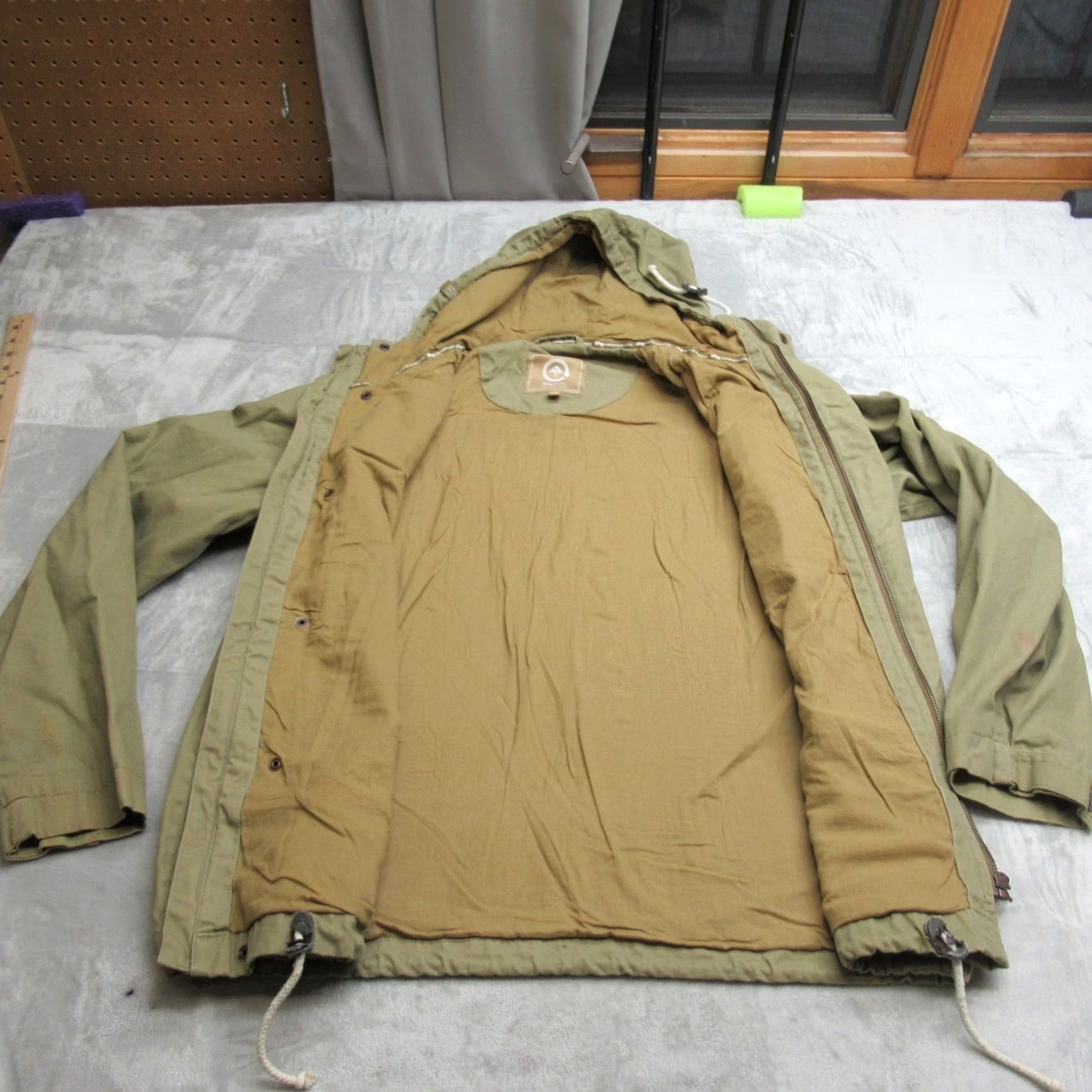 Vintage LRG Mens Large Beige Fleece Hoodie Jacket - Urban Casual Size US L / EU 52-54 / 3 - 3 Thumbnail