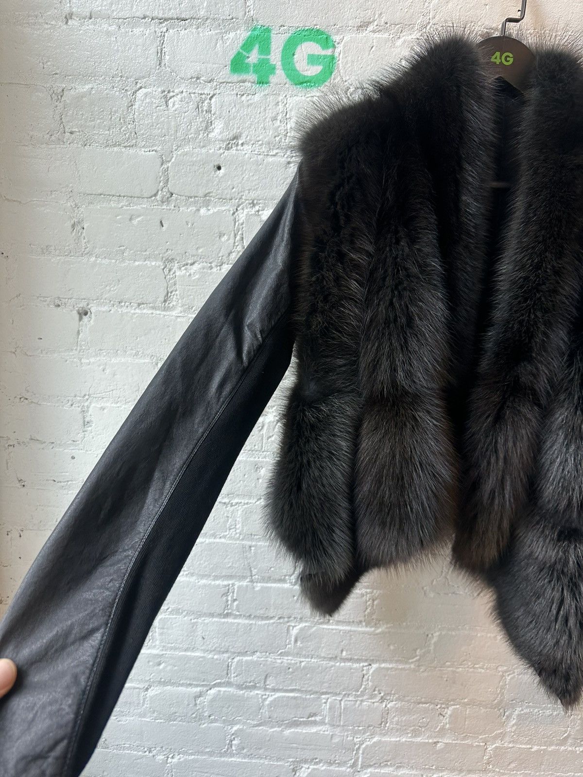Chrome Hearts 1 of 1 CHROME HEARTS x RICK OWENS FOX FUR JACKET Size S / US 4 / IT 40 - 4 Thumbnail