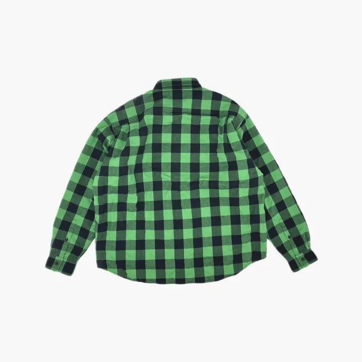 Balenciaga Balenciaga Green Check Long Sleeve Shirt 0079-2507 Size US L / EU 52-54 / 3 - 3 Thumbnail
