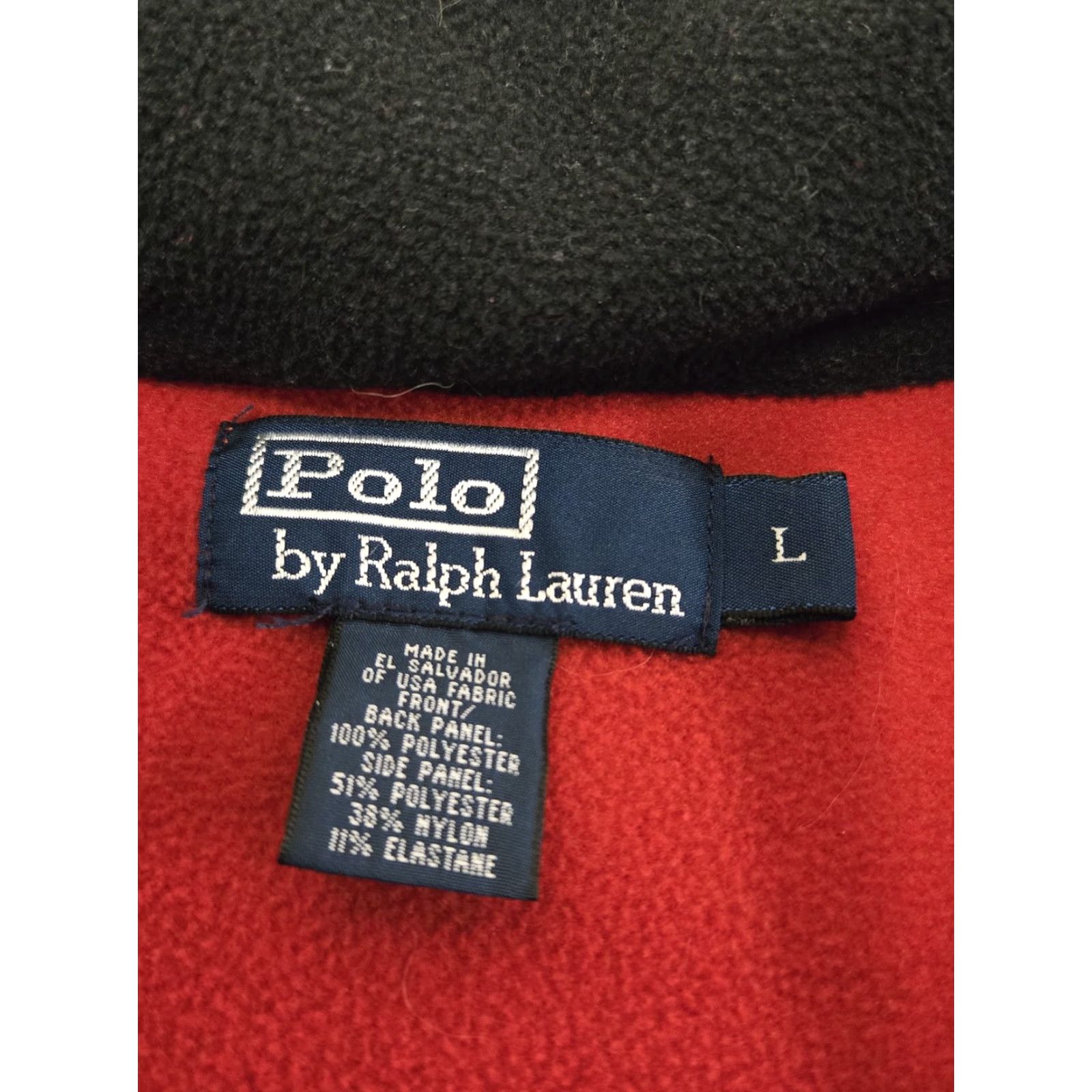 Ralph Lauren Ralph Lauren Fleece Pullover Mens Large Red Polartec Quarter Zip Hiking Outdoor Sweater Mock Neck Pockets 1/4 Zip Elastic Hem Classic Polo Size US L / EU 52-54 / 3 - 5 Thumbnail