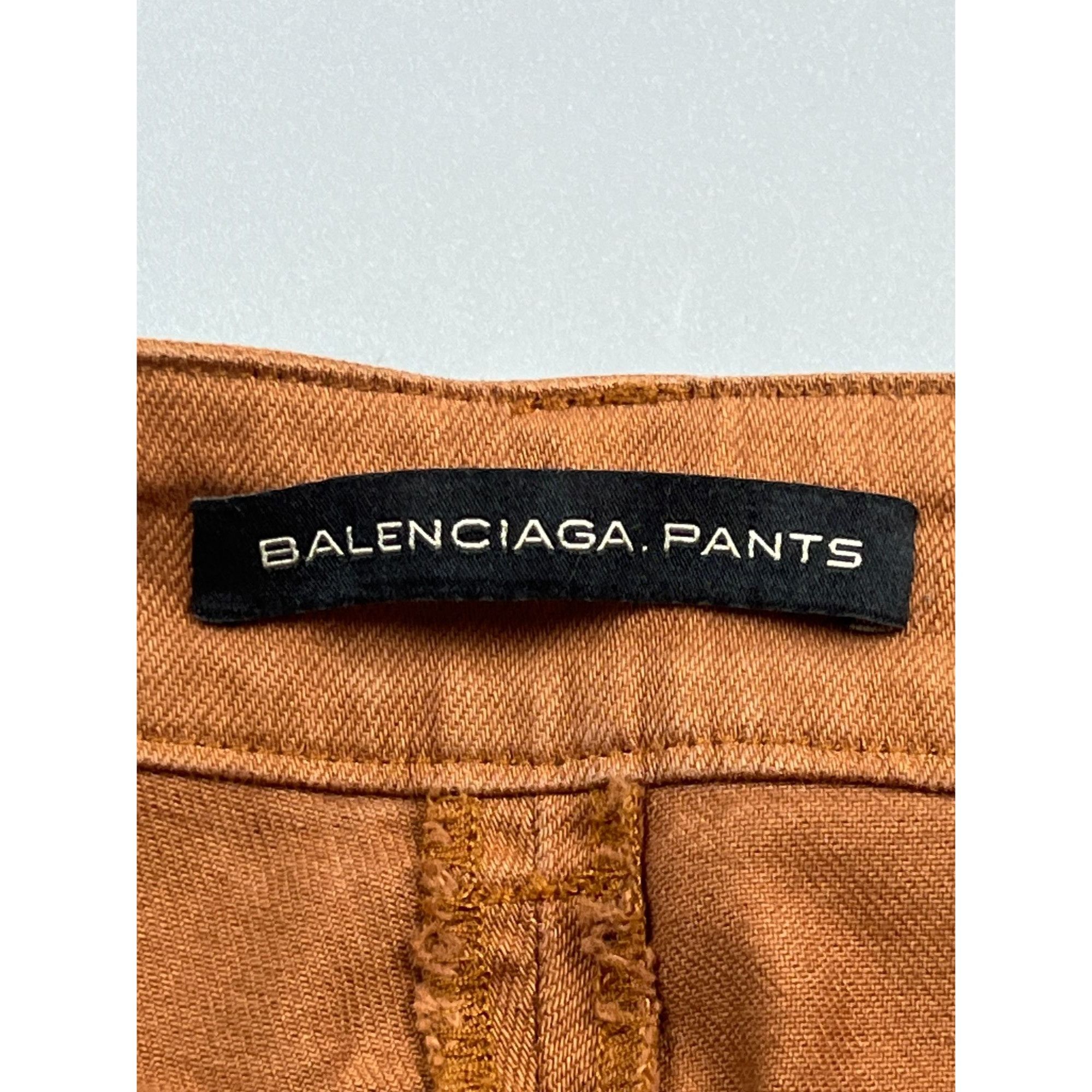 Balenciaga Balenciaga Pants Ankle Zip Brown Denim Jeans (Y0833) Size 26" / US 2 / IT 38 - 7 Thumbnail