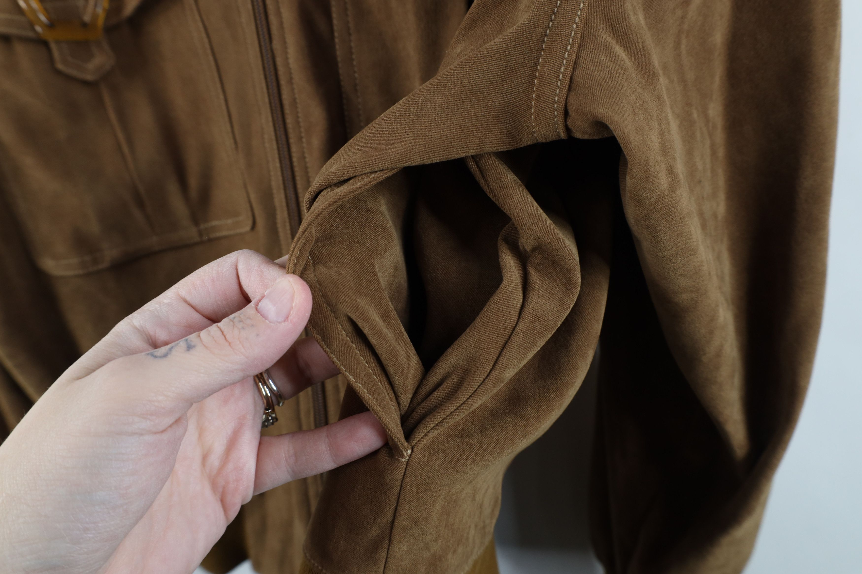 Vintage Vintage 70s Streetwear Microfiber Cafe Racer Bomber Jacket Size US M / EU 48-50 / 2 - 11 Thumbnail