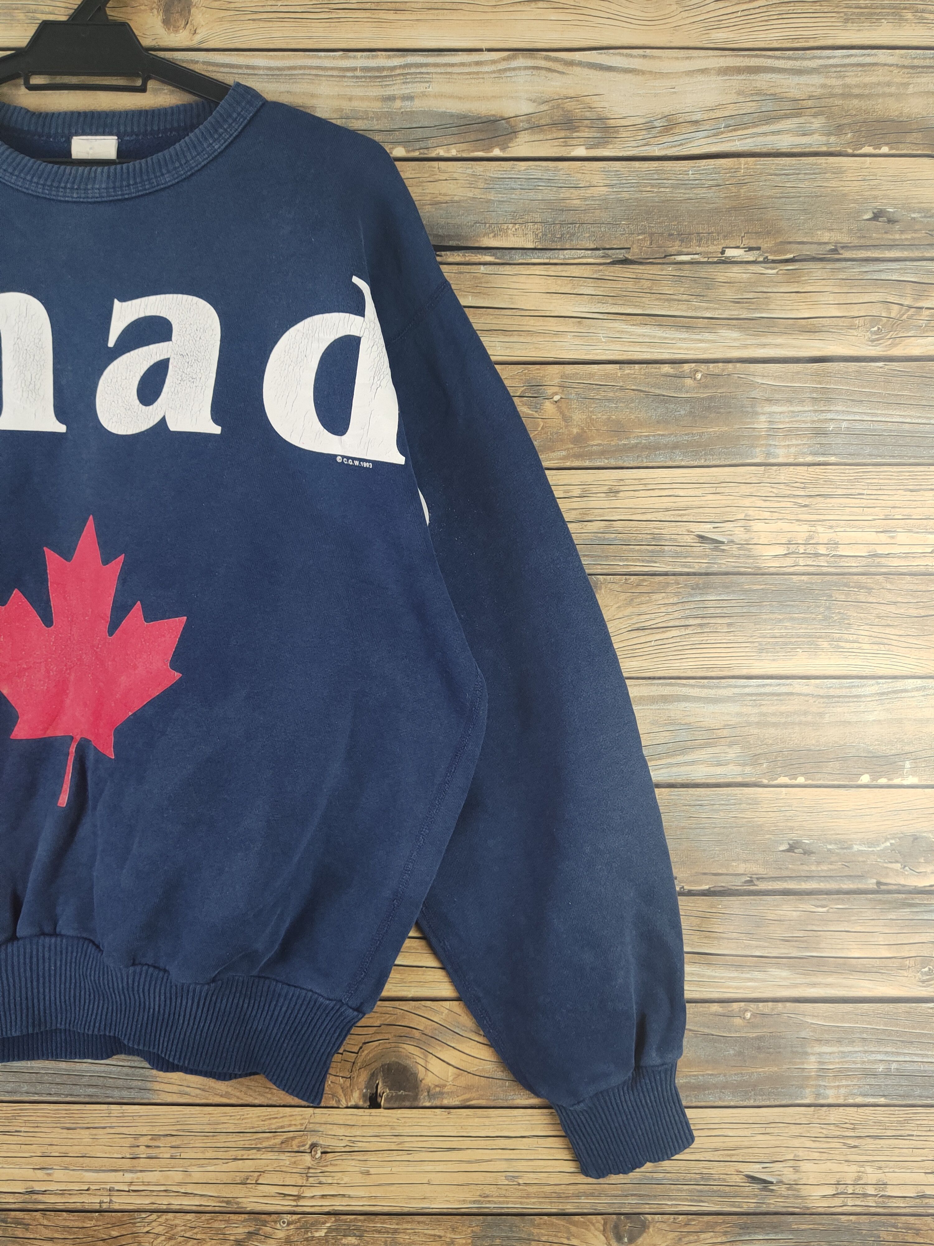 Vintage DL Waves Blue Canada vintage Sweatshirts #46-033 Size US M / EU 48-50 / 2 - 7 Thumbnail