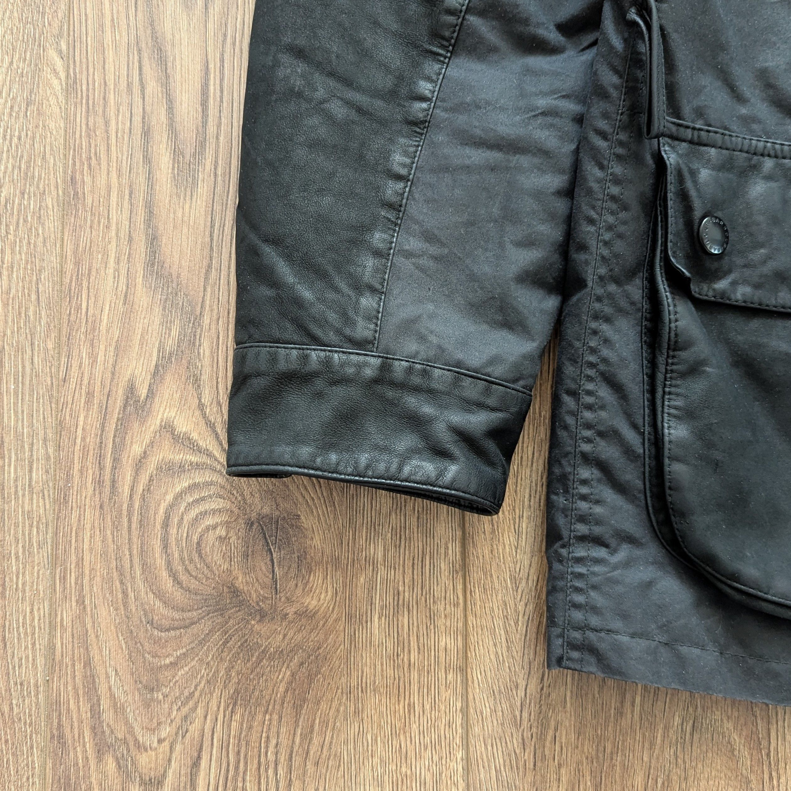 Barbour Barbour A436 Wax Leather INTERNATIONAL-BLACK Jacket MOTO Size US L / EU 52-54 / 3 - 9 Thumbnail