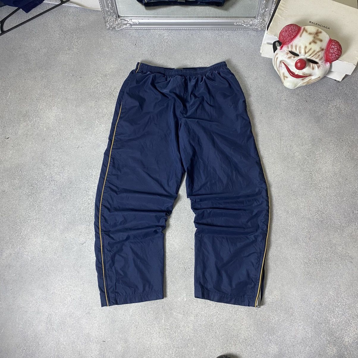 Nike Crazy Vintage Y2K 90s Baggy Nike Track Pants Size US 34 / EU 50 - 1 Thumbnail
