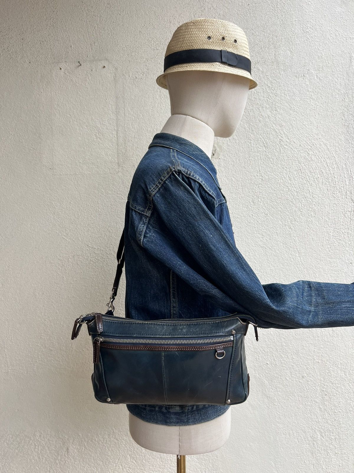 Leather Kiefer Neu Japan Distressed Patina Leather Bag Size ONE SIZE - 22 Thumbnail
