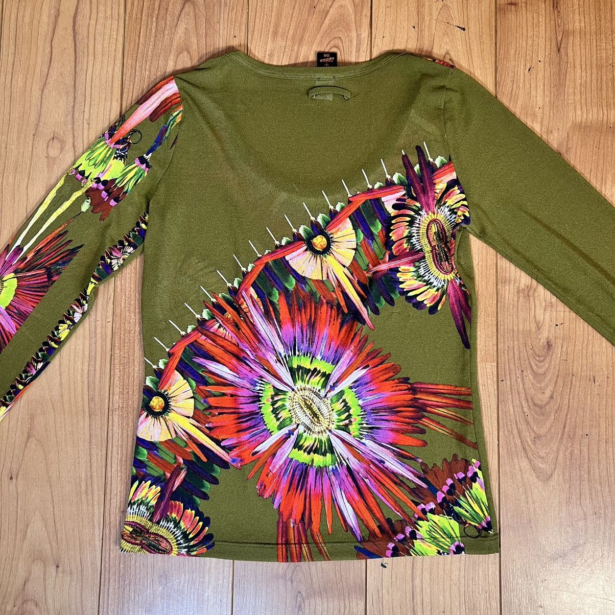 Jean Paul Gaultier John Paul Gaultier Soleil Floral Mesh Longsleeve Size ONE SIZE - 5 Thumbnail