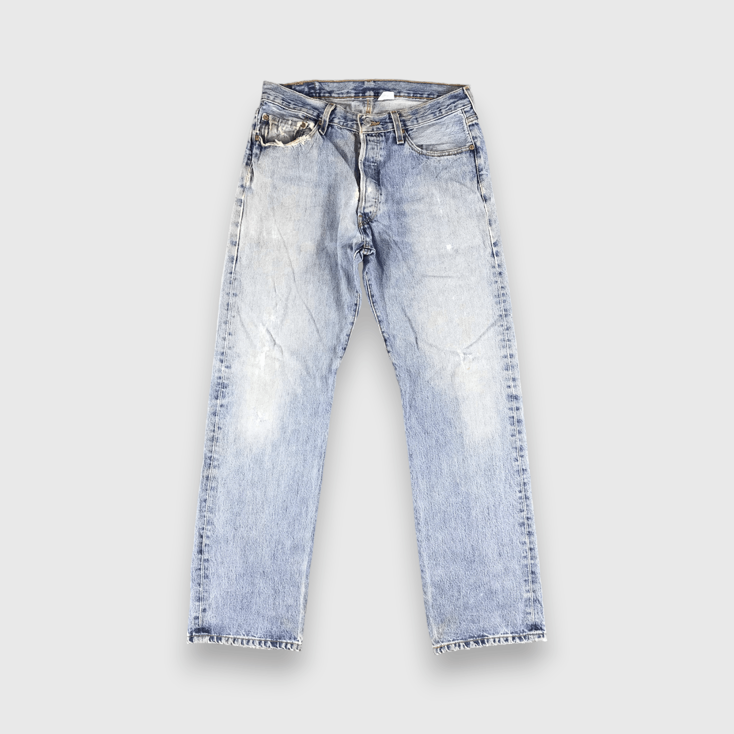 Levi's Vintage Blue Wash Levis 501 Jeans-J2440 Size US 33 - 1 Thumbnail