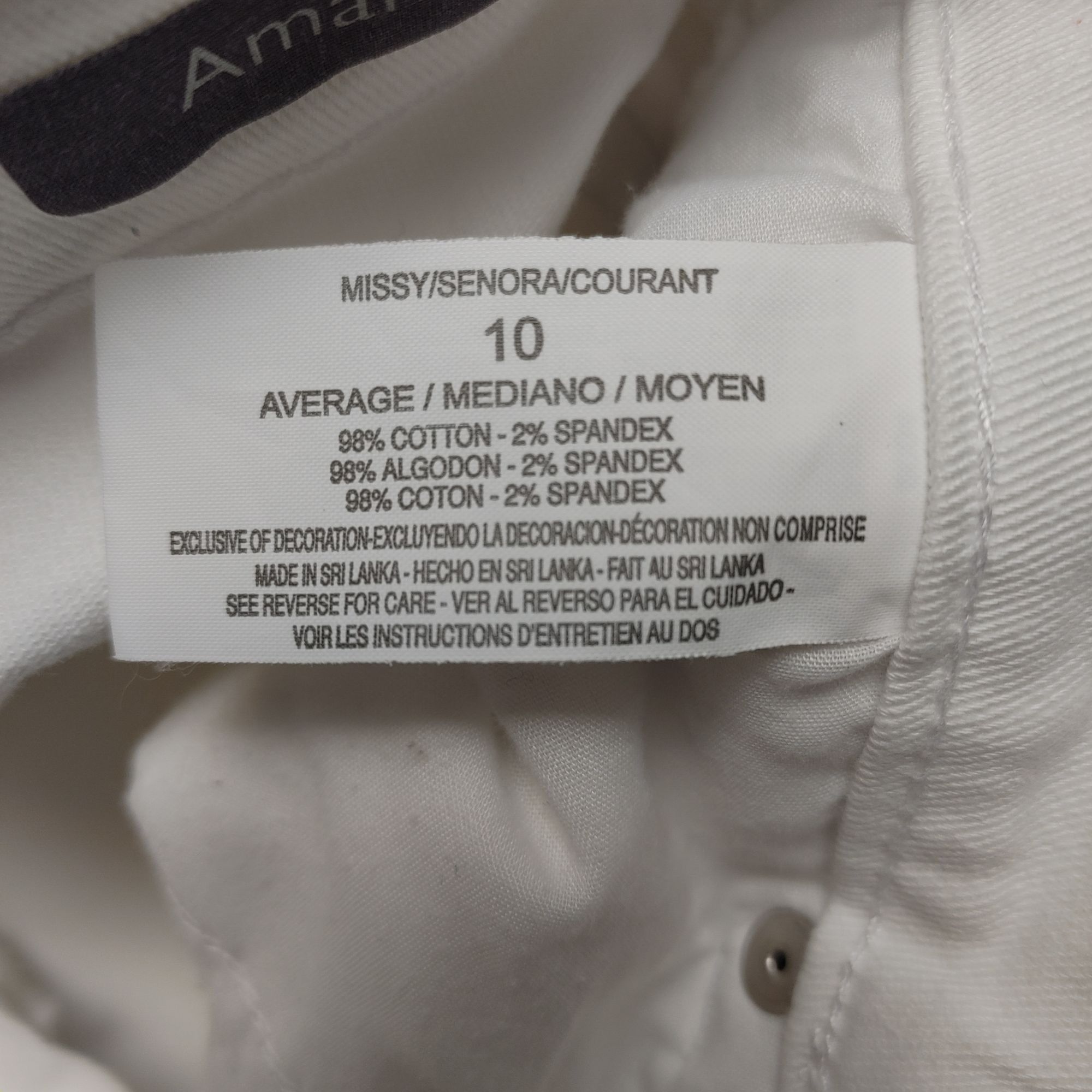 Gloria Vanderbilt Gloria Vanderbilt Women's White Missy Amanda Jeans 10 Size 32" / US 10 / IT 46 - 6 Thumbnail