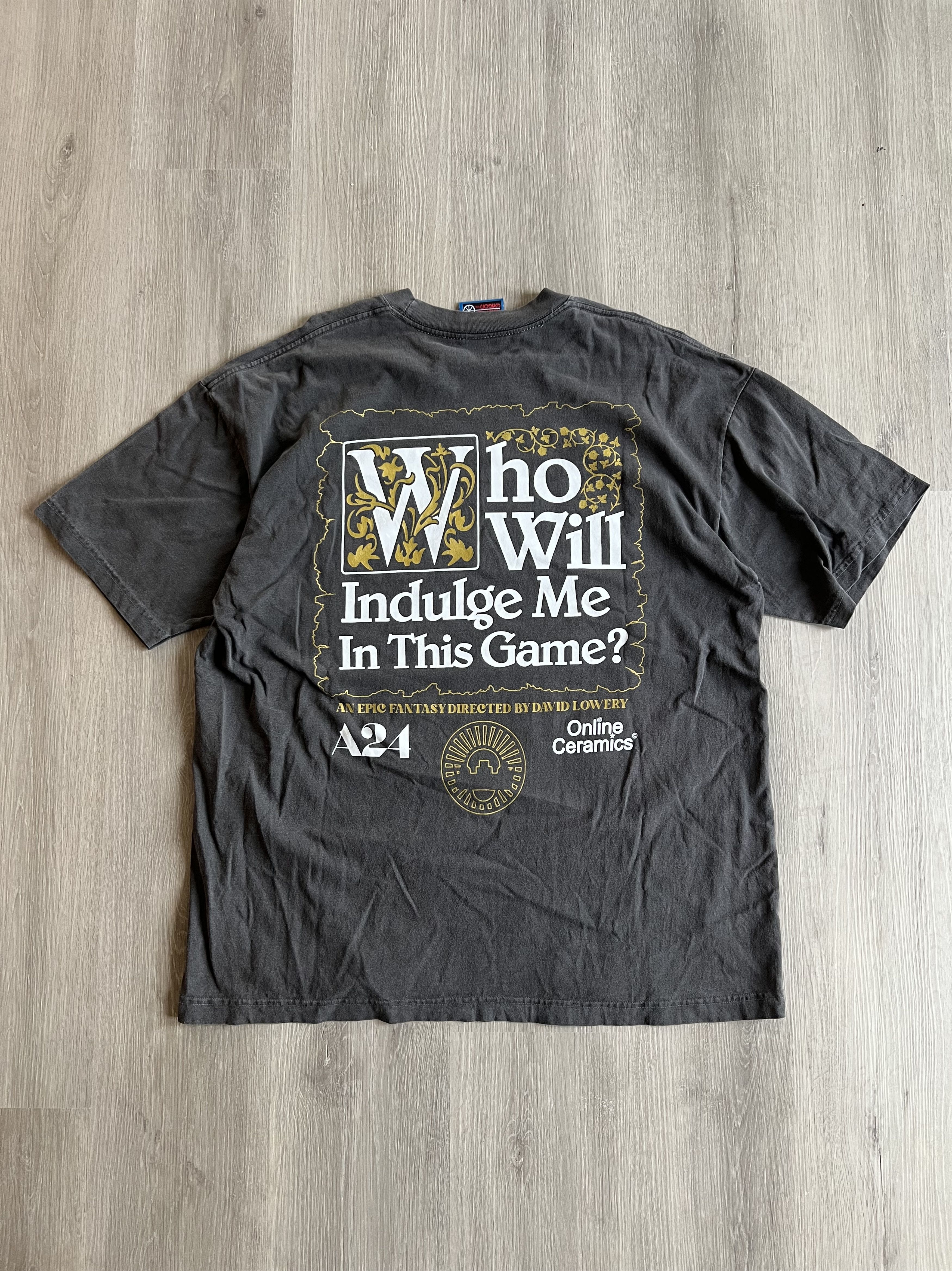 A24 × Online Ceramics The Green Knight Tee Who will indulge me in this game? Size US XL / EU 56 / 4 - 5 Thumbnail