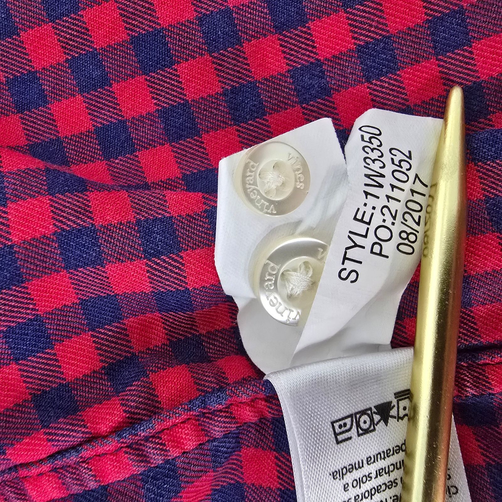 Vineyard Vines Vineyard Vines Bentley Gingham Check Tucker Shirt Classic XL Size US XL / EU 56 / 4 - 11 Thumbnail