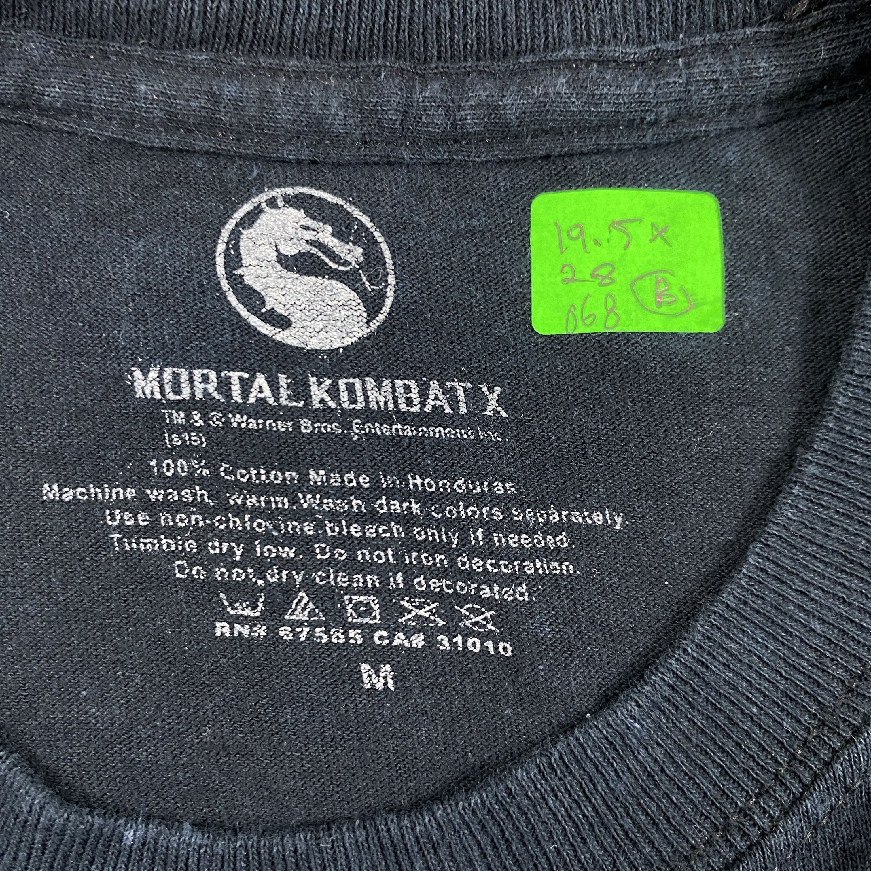 Japanese Brand RARE Vintage Mortal Combat Tee T-Shirt 90S-B068 Size US M / EU 48-50 / 2 - 4 Thumbnail