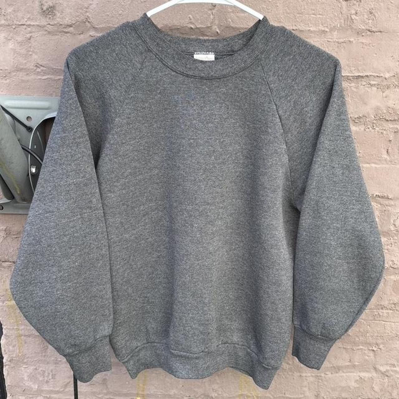 Fruit Of The Loom Vintage 80s Made In USA FOTL Grey Raglan Crewneck Sweatshirt Size US S / EU 44-46 / 1 - 1 Thumbnail