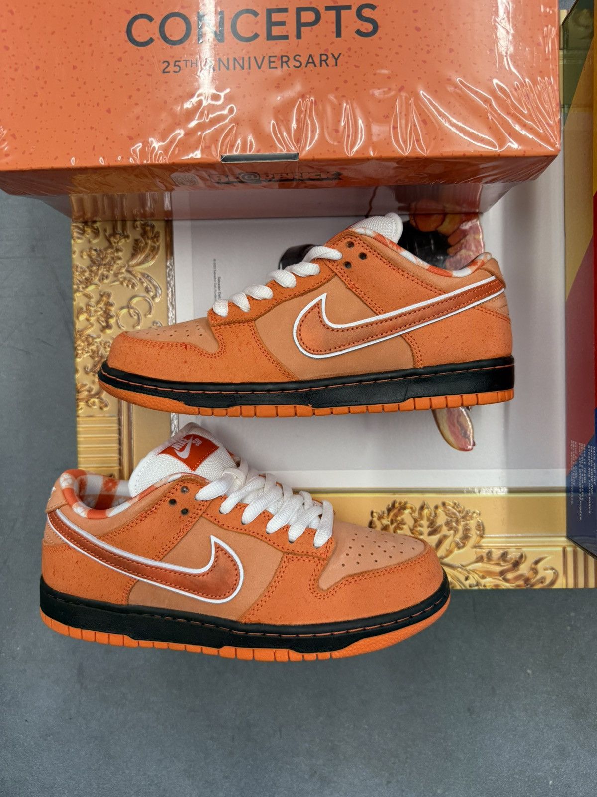 CNCPTS × Nike 2022 Nike SB Dunk Low Concepts Orange Lobster Special Box Size US 6.5 / EU 39-40 - 3 Thumbnail