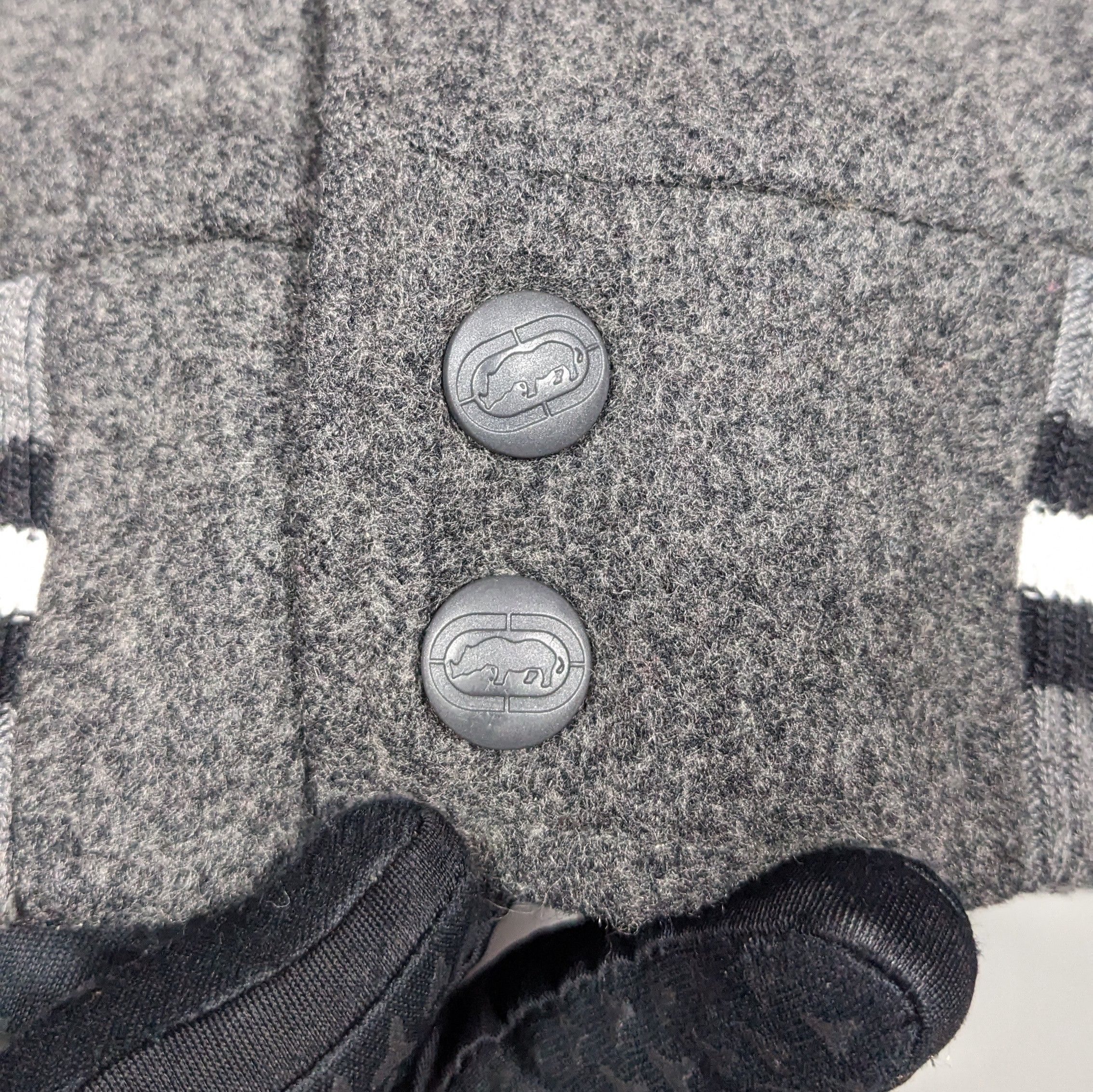 Ecko Unltd. × Vintage Vintage 90s Ecko Letterman Varsity Wool Jacket Size US XL / EU 56 / 4 - 4 Thumbnail