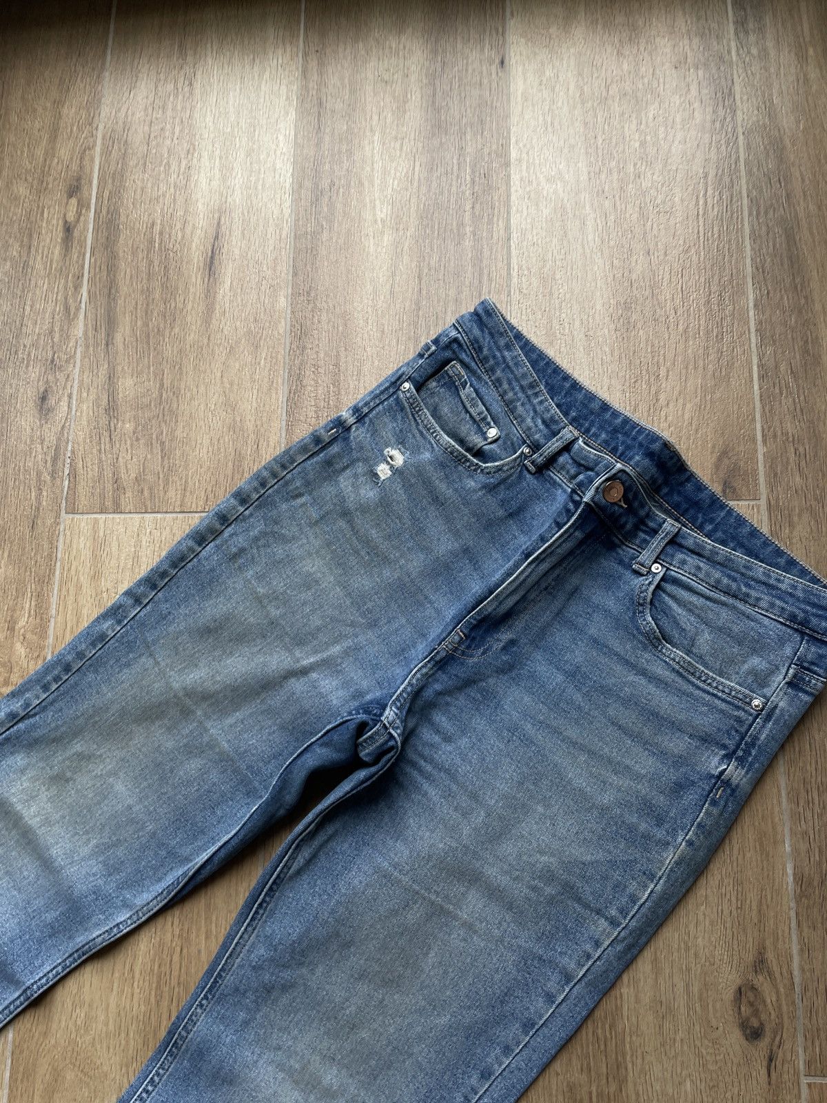 Vintage Vintage Flared Jeans Dirty Avant Garde Slim Japanese wide Size US 32 / EU 48 - 4 Thumbnail