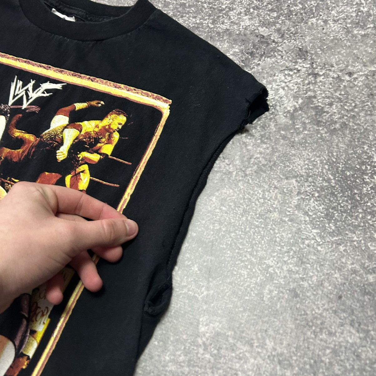 WWE Vintage WWE The Rock 1999 big graphic logo movie sleeveless Size US M / EU 48-50 / 2 - 7 Thumbnail