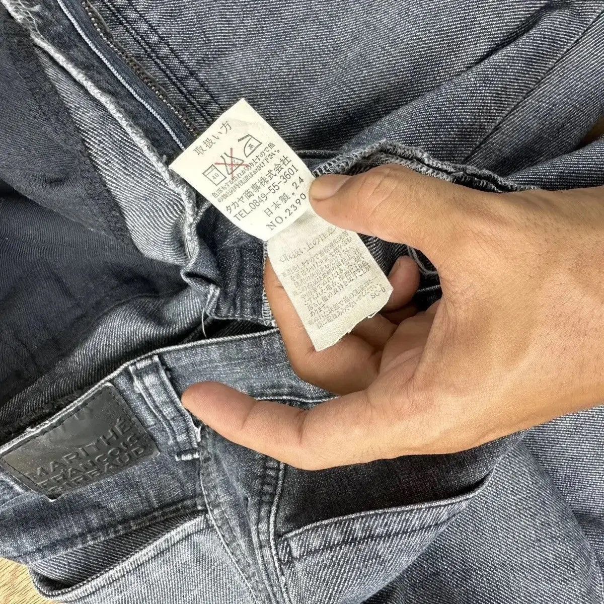 Marithe + Francois Girbaud UNIQUE‼️MARITHE FRANCOIS GIRBAUD JEAN SELVEDGE PATHWORK RARE Size US 26 / EU 42 - 10 Thumbnail