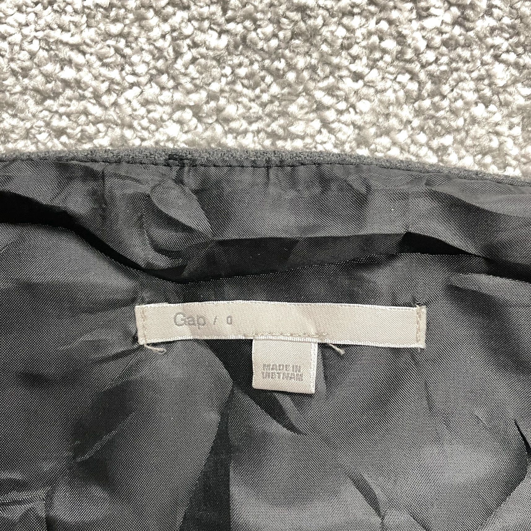 Gap Women\'s Skirt 0 Black Pencil Straight Mini Two Tone Zip Size 0 Short Black Womens Gap Skirt