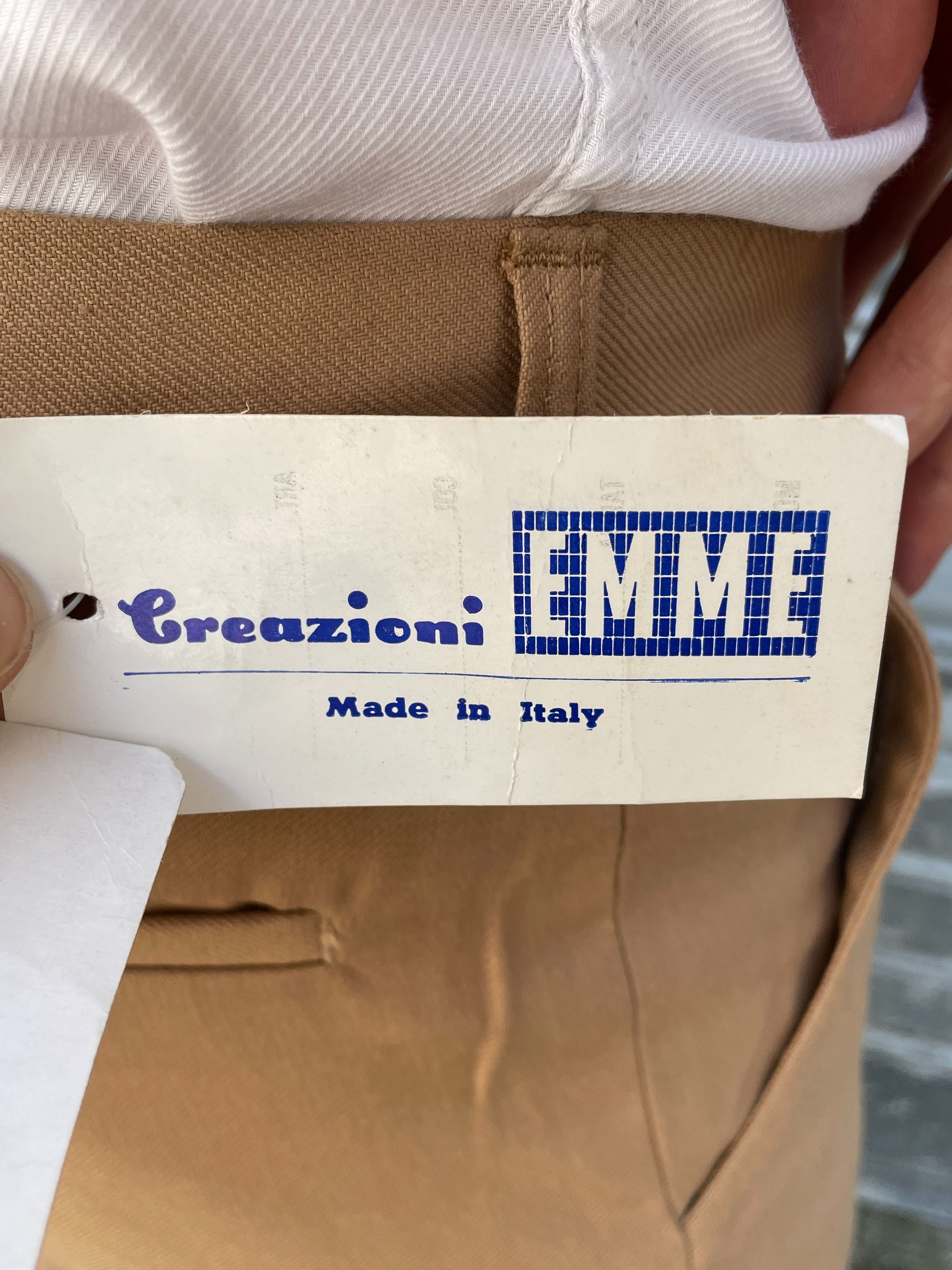 Vintage Beautiful Creamy Flared Trousers from the 70s Size US 32 / EU 48 - 6 Thumbnail