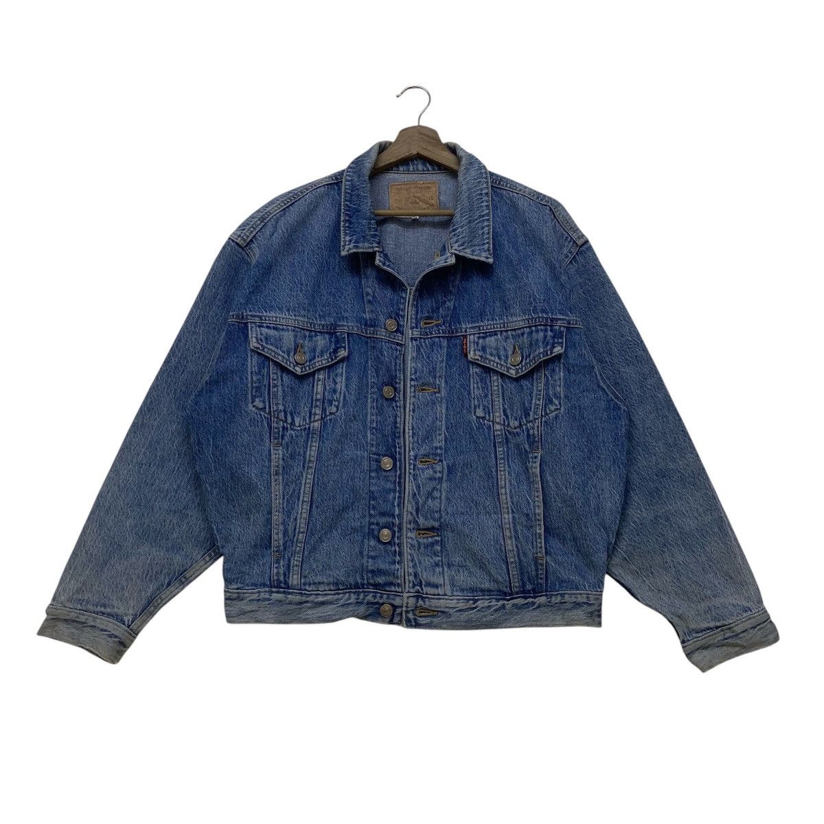 Big John Vintage Big John Spirit Stone Wash Denim Trucker Jacket Size US S / EU 44-46 / 1 - 1 Thumbnail