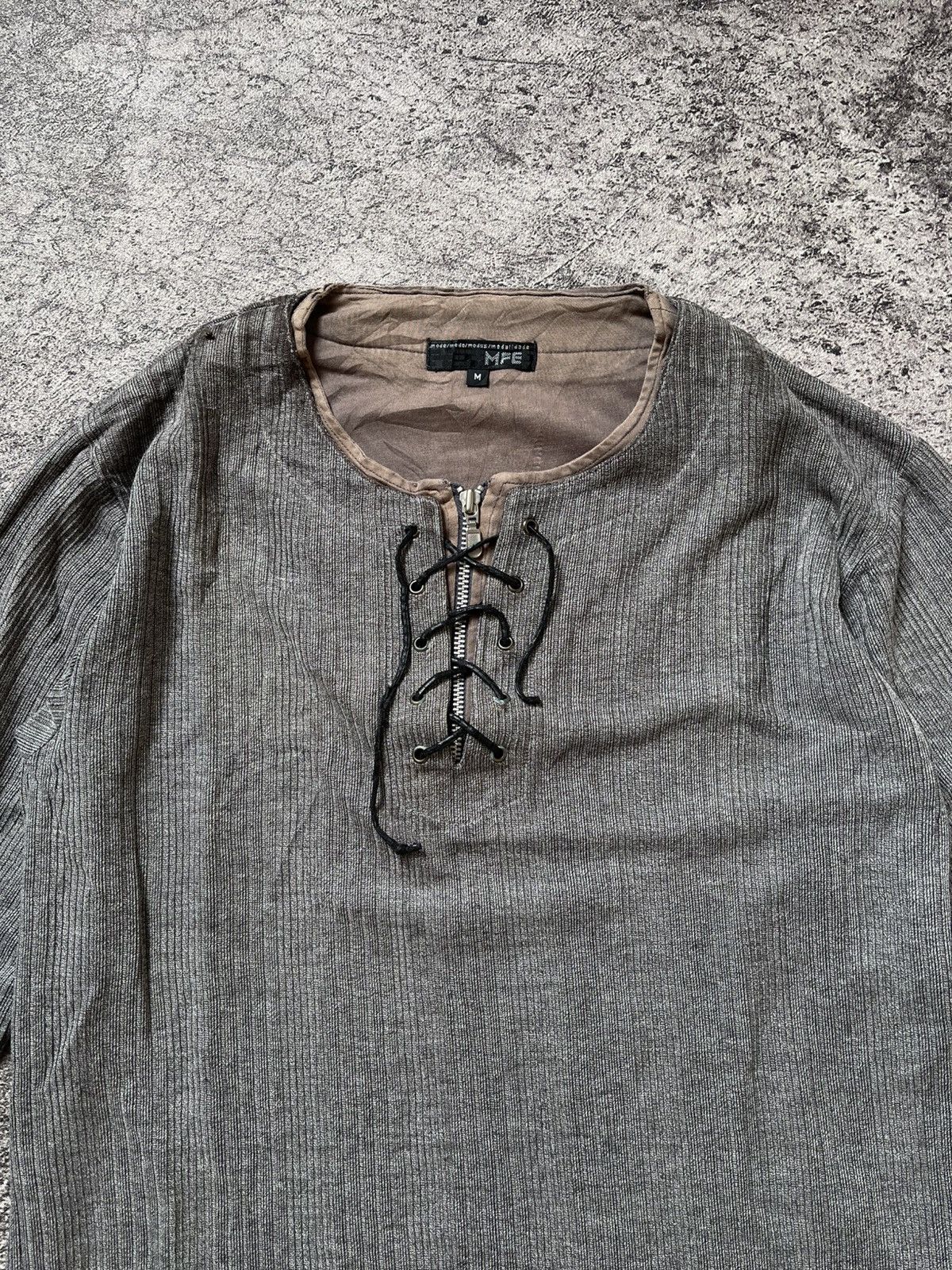 Japanese Brand Y2K Mfe Laced ifsixwasnine long sleeve Size US L / EU 52-54 / 3 - 4 Thumbnail