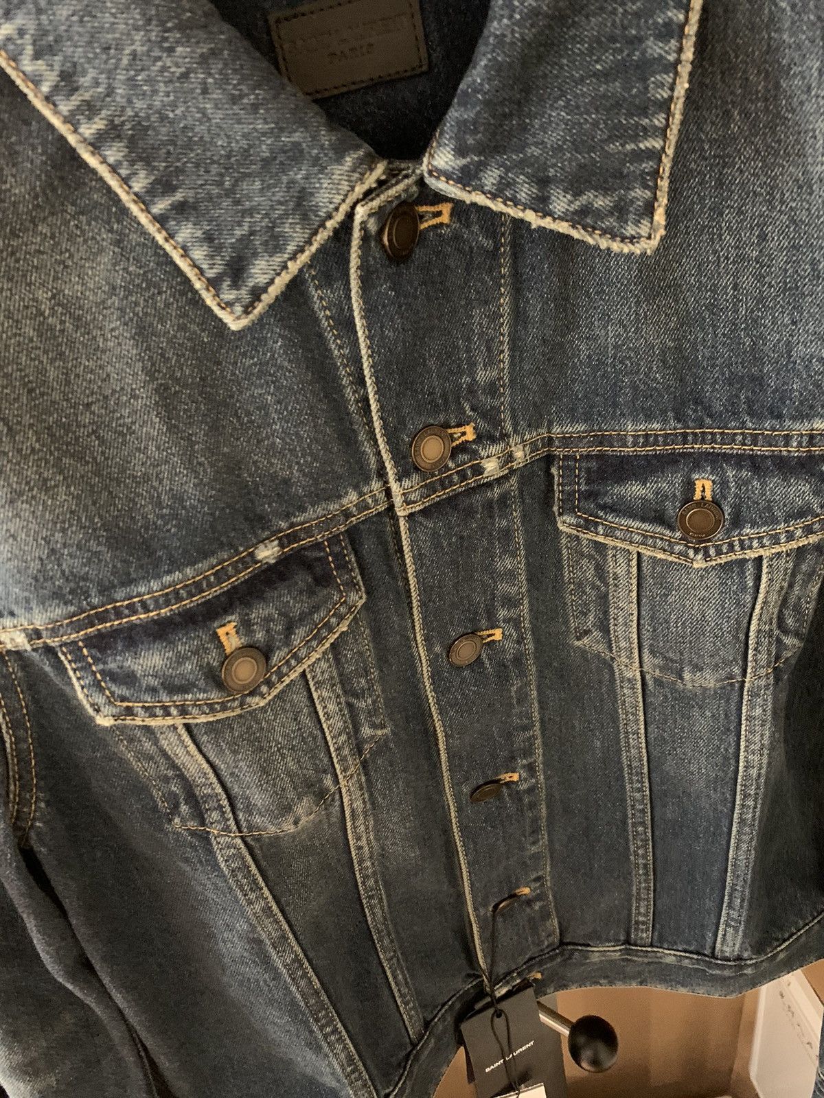 Saint Laurent Paris Saint Laurent 2021SS Washed denim jacket Size US M / EU 48-50 / 2 - 3 Thumbnail