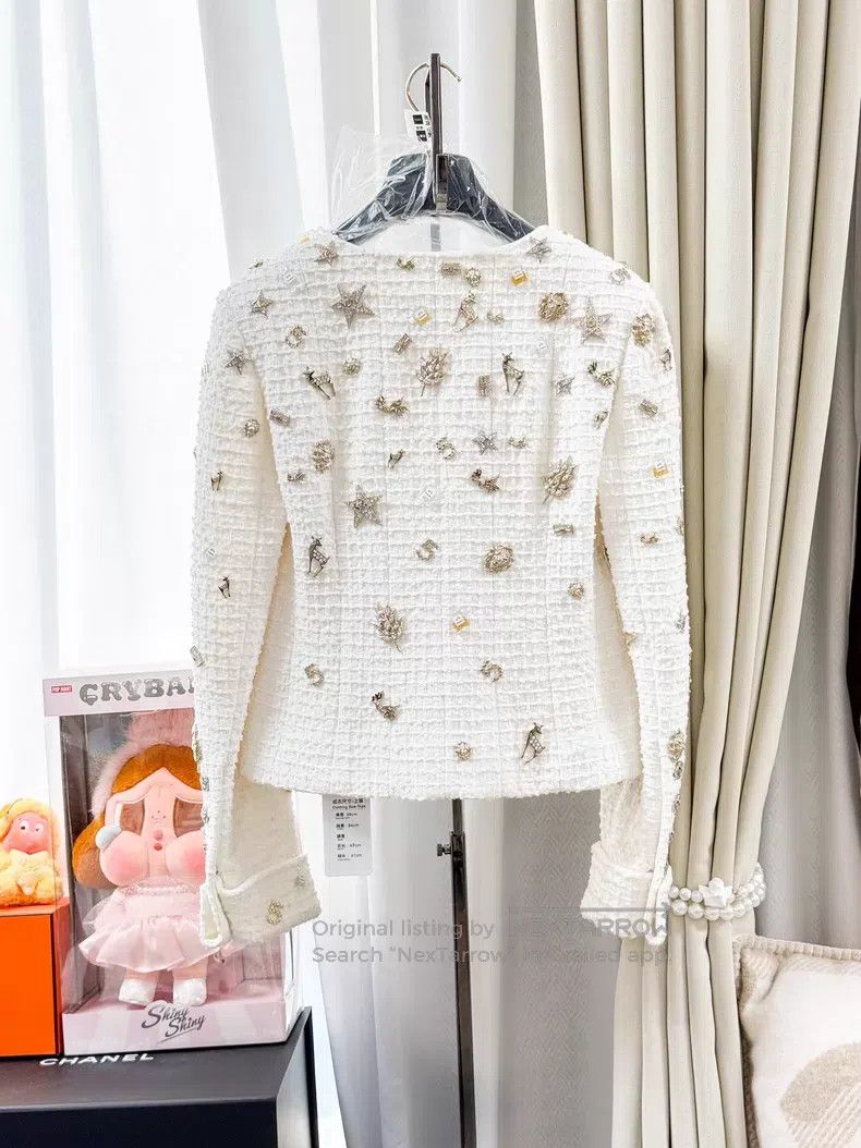 Chanel Chanel Multi-element badge tweed braided four-pocket long- Size XXS / US 00 / IT 34 - 2 Thumbnail